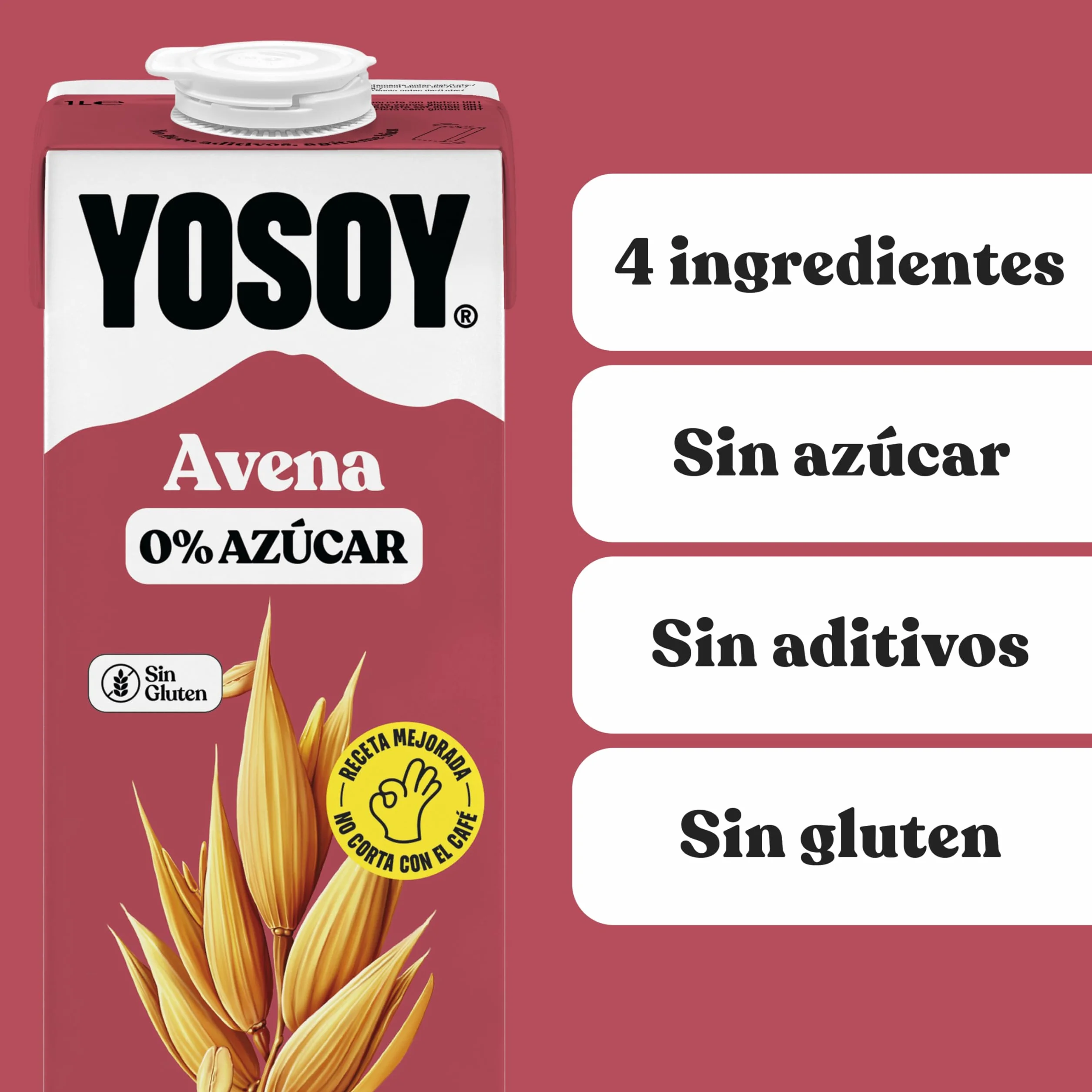 YOSOY Avena 0% azúcares