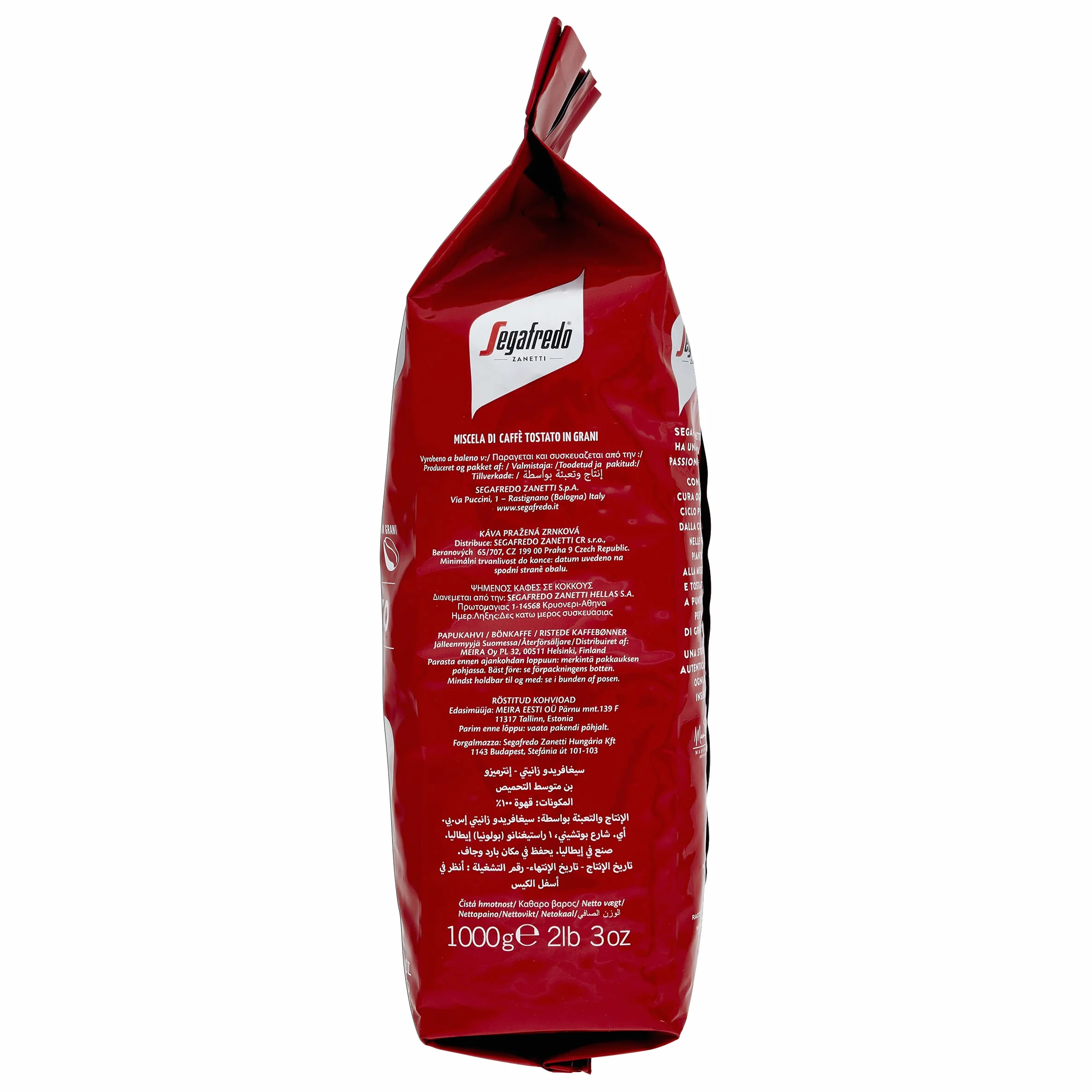 Segafredo Zanetti Café en Grano Intermezzo 1 Kg - Apto para Moka - Le Classiche, Tostado Oscuro