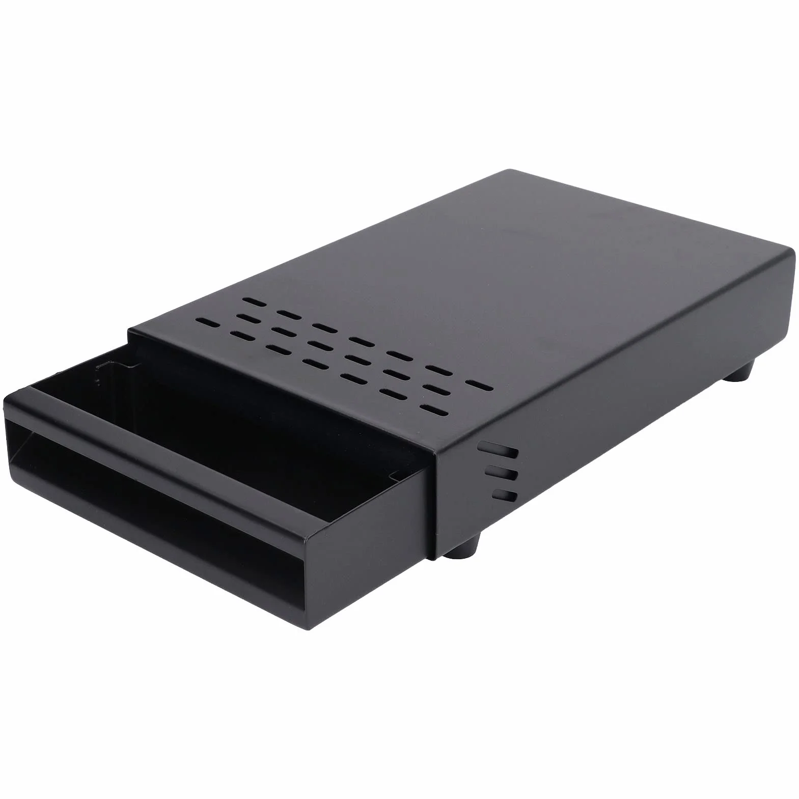 Caja de Golpe Café Acero Inoxidable Engrosado Negro para Hogar