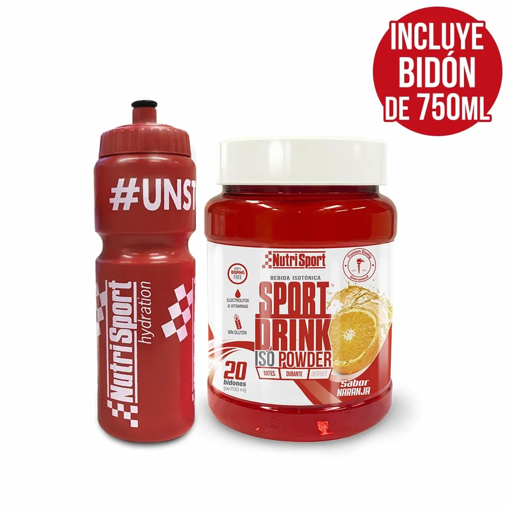 NUTRISPORT Sport Drink ISO Powder Bebida Isotónica en Polvo 1020 gr Naranja