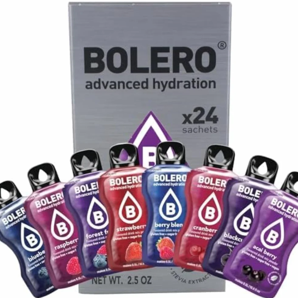 Bolero BERRY MIX 24x3g Polvo de jugo sin azúcar con estevia y vitamina C, mezcla de bayas
