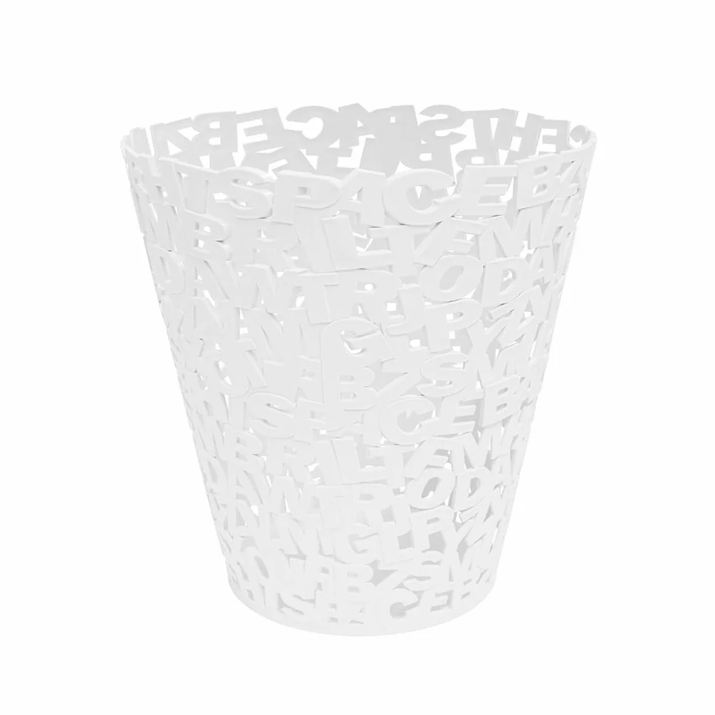 Balvi Papelera Letters Color Blanco Plástico 30cm