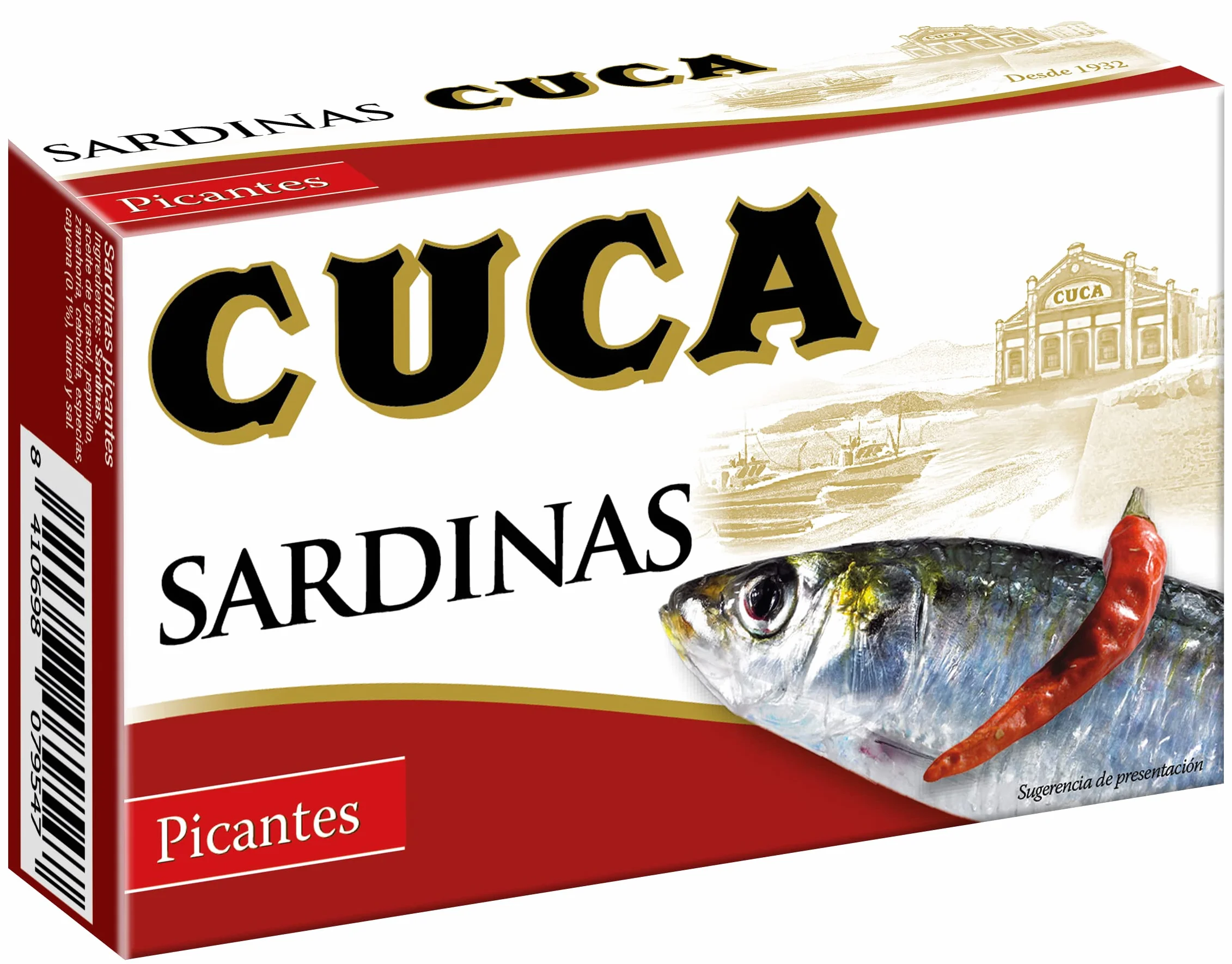 Cuca Sardinas en conservas picantes Pack 5 latas 120gr