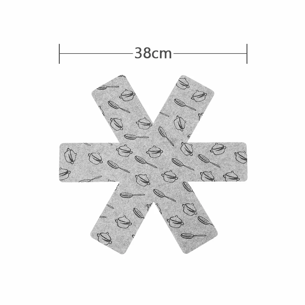 Flintronic 8pcs Salvamanteles de Tela No Tejidas, Protector de Olla Antideslizante