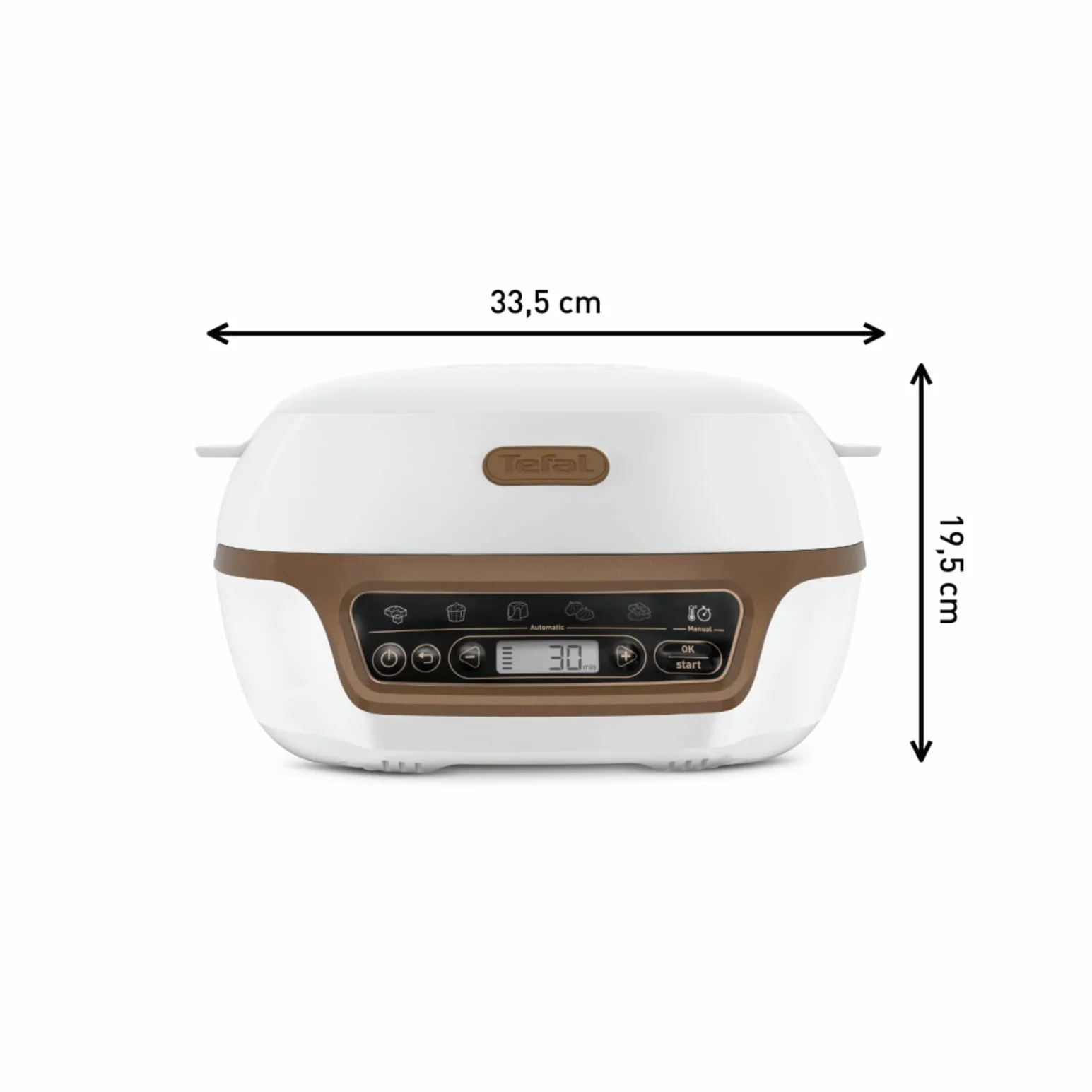 Tefal Cake Factory - Máquina inteligente para tartas, electrodoméstico de cocción, de pastelería, máquina de pan, magdalenas, con 4 moldes, 5 programas, compatible con moldes Crispybake KD802112