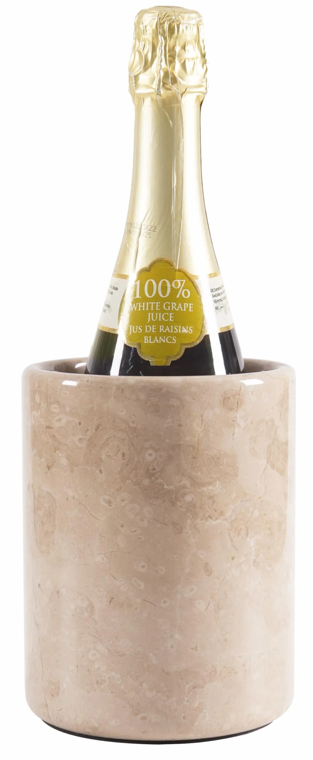 Radicaln Enfriador de vino de mármol de mesa de 5.5 x 6.5 pulgadas, enfriador de vino hecho a mano, alta y portátil, decoración del hogar y la cocina, enfriador de champán, ideal para utensilios,