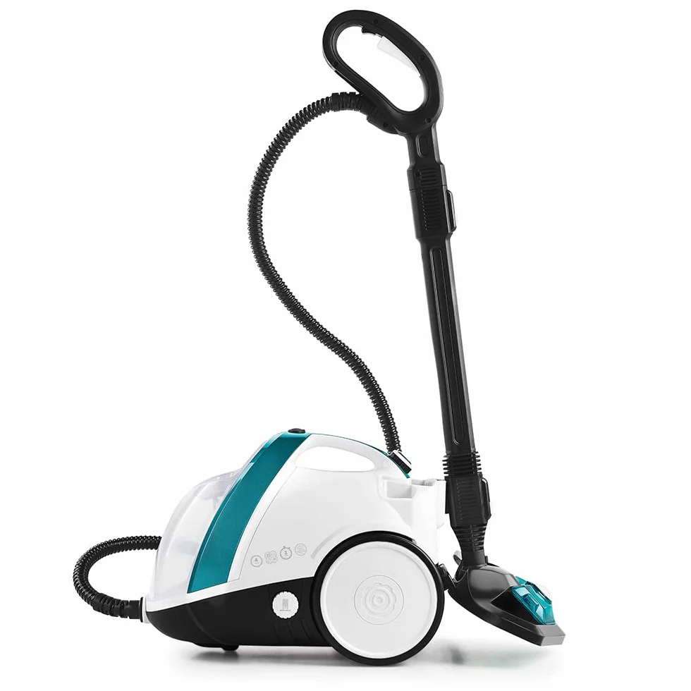 Polti Vaporetto Smart 100 T Steam Cleaner, 4 Bar High Pressure Boiler, 1500 W, 8 Akcesoriów, Biały Turkusowy
