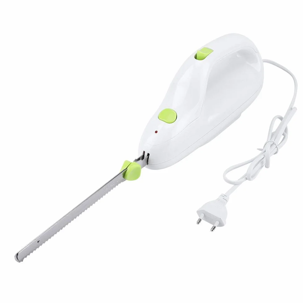 Cuchillo Eléctrico Portátil De Acero Inoxidable Para Carne, Pan, Queso, Vegetales Y Frutas