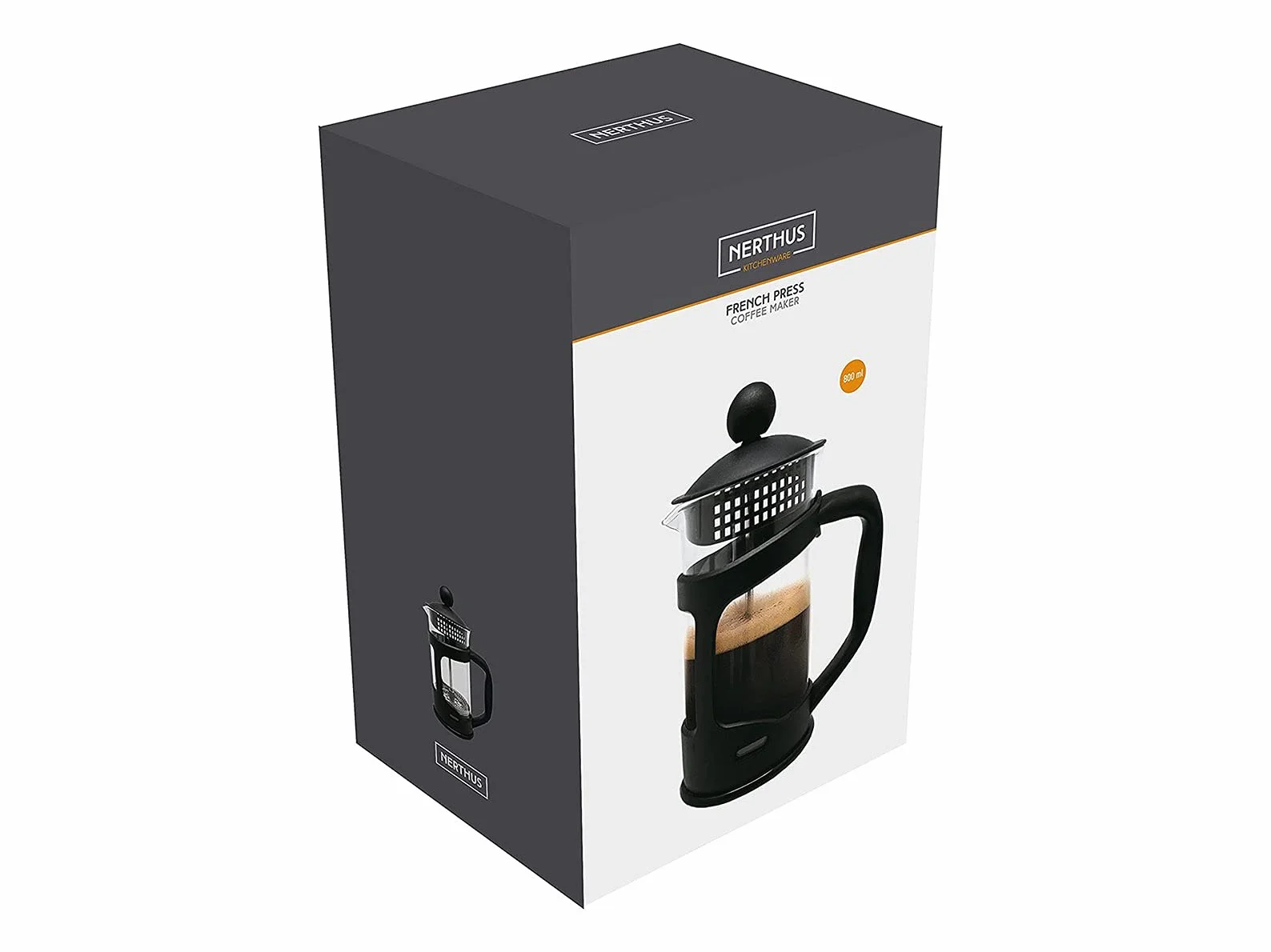 Nerthus FIH 319 cafetera francesa 350 ml prensa francesa café émbolo vidrio borosilicato