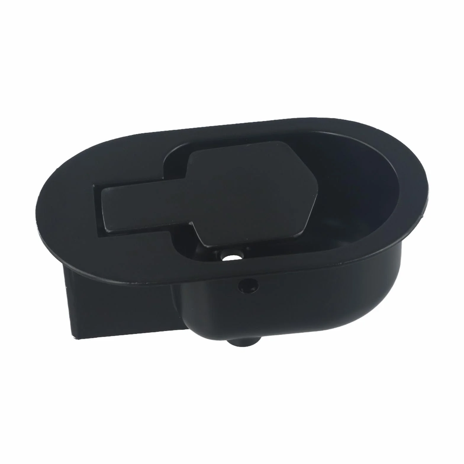 Palanca de repuesto de metal para sillón reclinable, palanca de repuesto para sofá, interruptor de liberación de aleación de aluminio ovalado negro, se adapta a cables de 6 mm y 3 mm