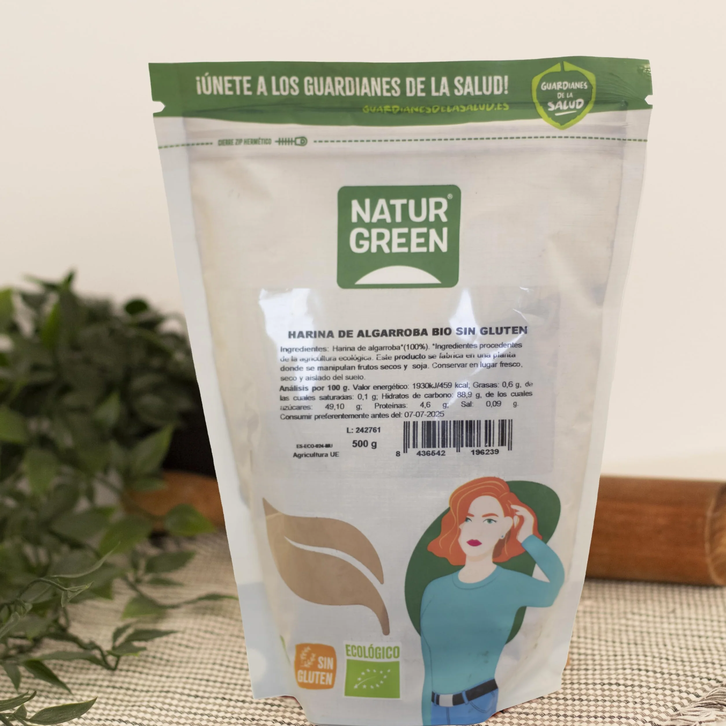 NaturGreen Harina de Algarroba en Polvo 500g