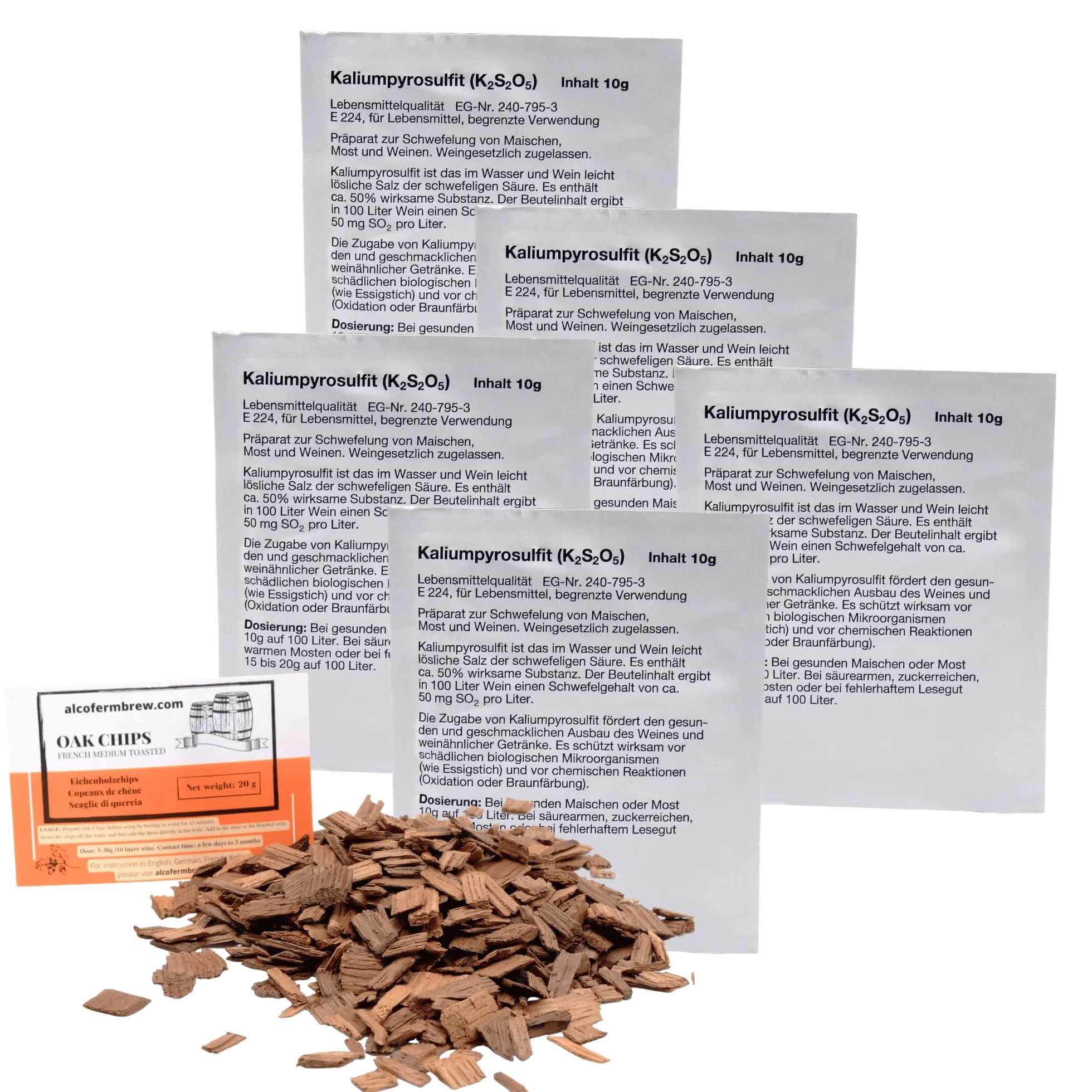 Metabisulfito de Potasio 10g - Estabilizador de Cerveza y Vino Antioxidante