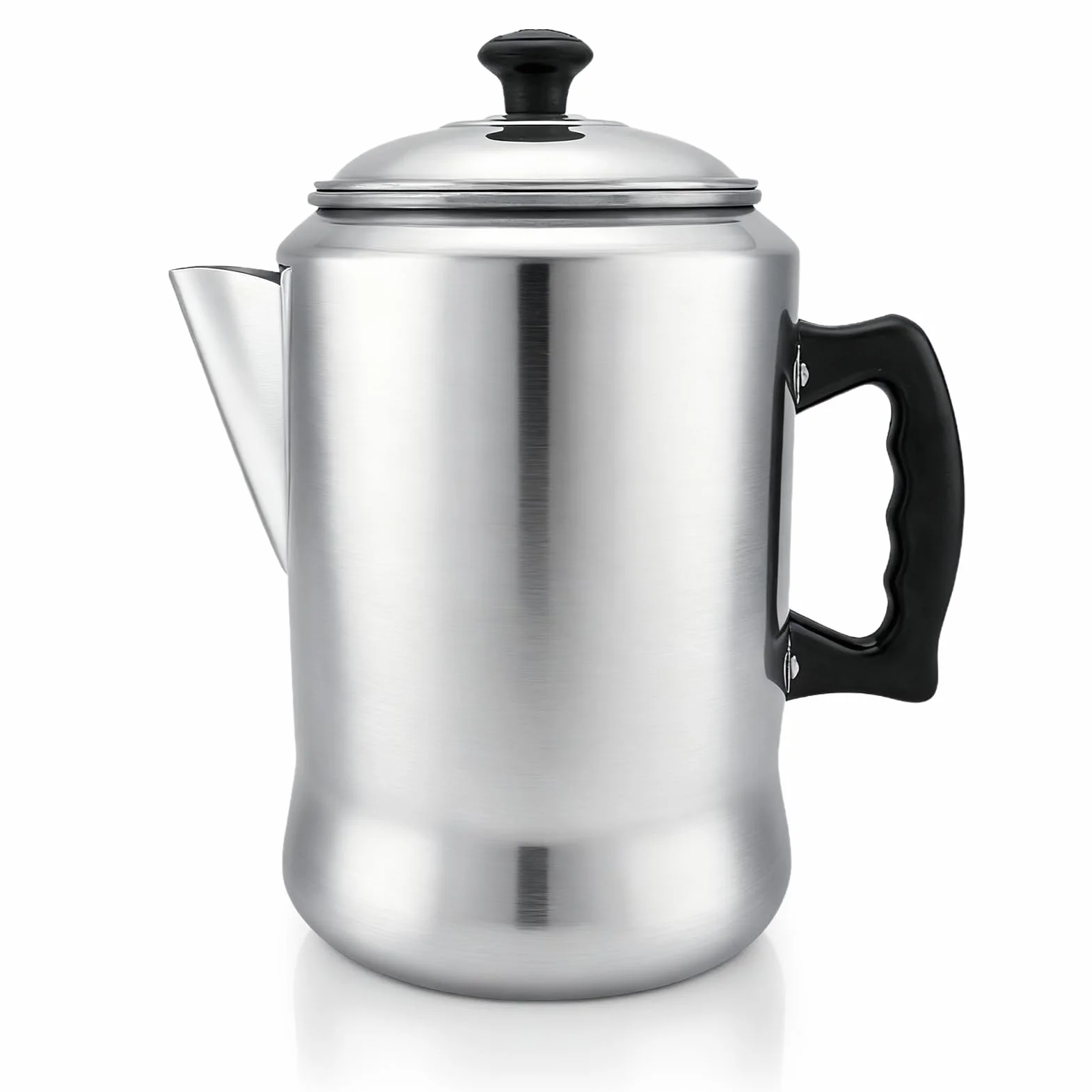 HERCHR Cafetera Italiana de Aluminio 3L, Gran Capacidad, Moka para Estufa, Hogar y Camping