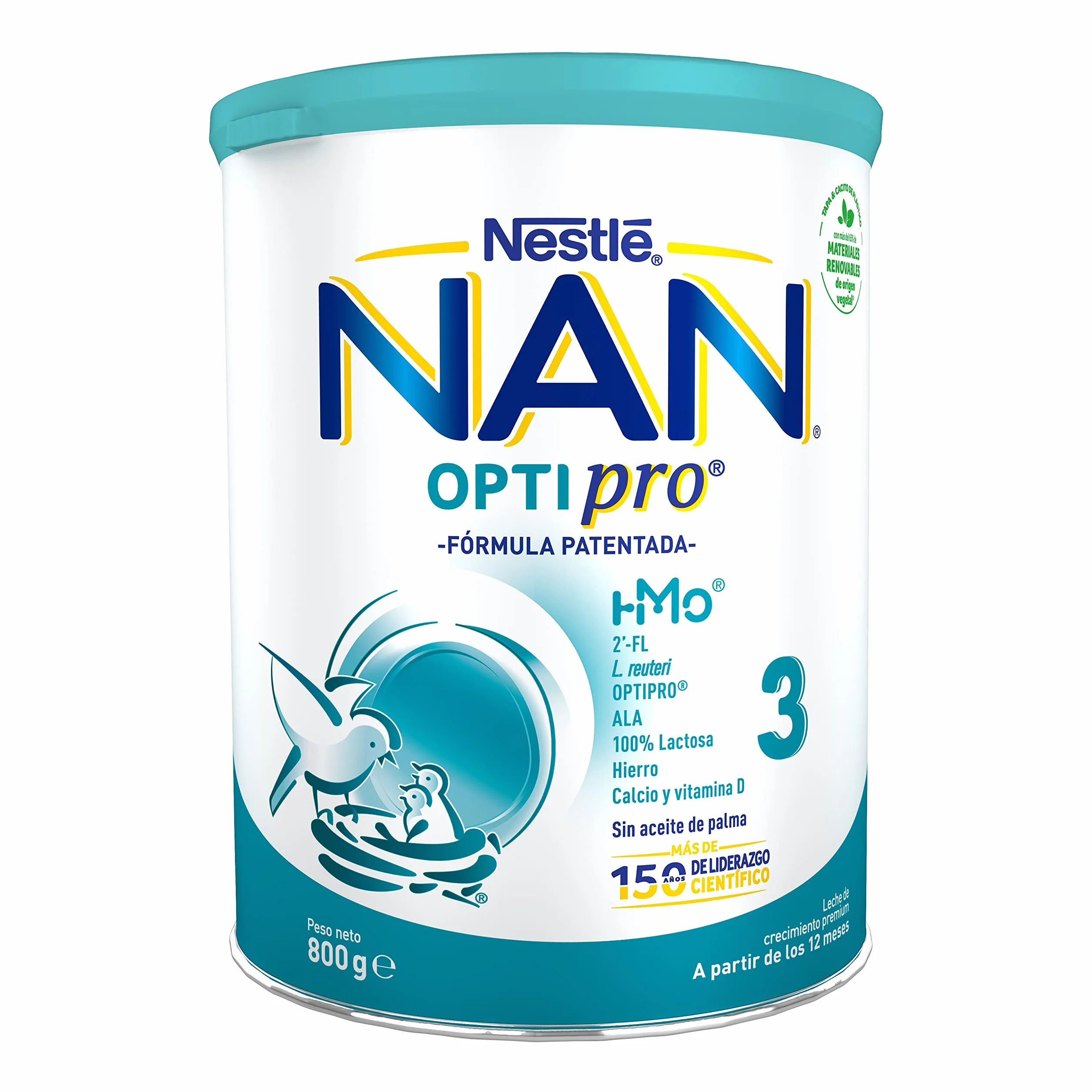 Nestlé NAN OPTIPRO 3 Leche de crecimiento en polvo 800g