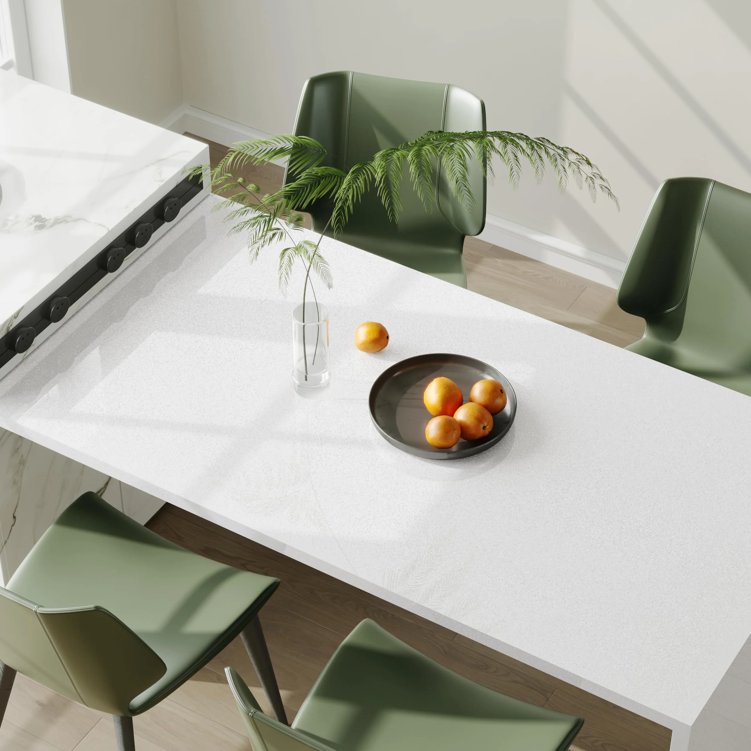 Hode Vinilo Adhesivo Muebles Blanco 40cmX3m Papel Adhesivo para Muebles Encimera Armario Cocina Efecto Alto Brillo Papel Pintado Autoadhesivo Impermeable Decorativo