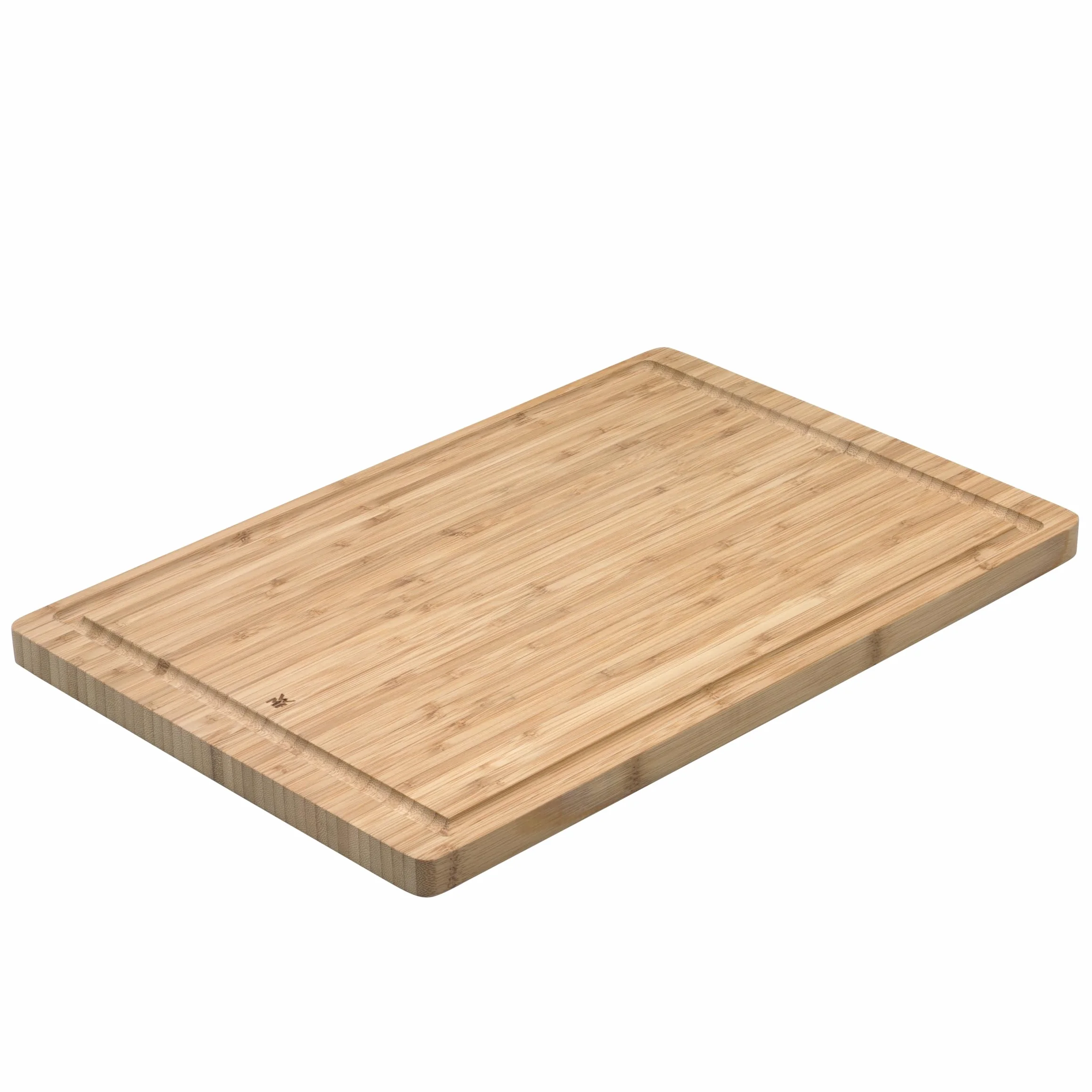 WMF Bambú Tabla de Cortar Madera Bambú 38 x 25 x 2 cm Rectángular Cocina con Ranura para Jugos