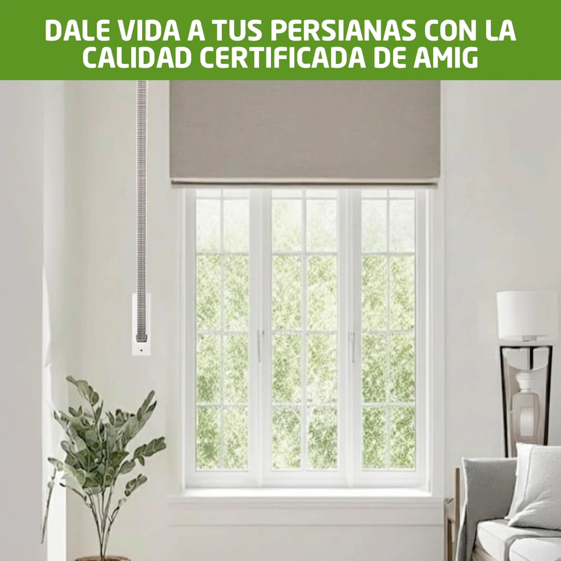 Amig Cinta Persianas Enrollables 20 mm x 6 m Resistente UV Abrasión Color Pintas Negras