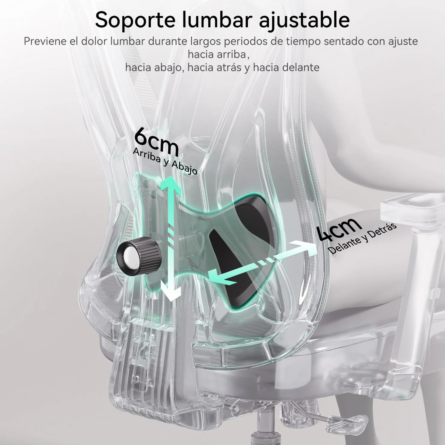 Hbada P5 Silla de Oficina ergonómica con Soporte Lumbar Ajustable, cojín elástico Transpirable, reposabrazos Ajustables y reposacabezas, Reposapiés Integrado, Negro (Aluminium, Negro)