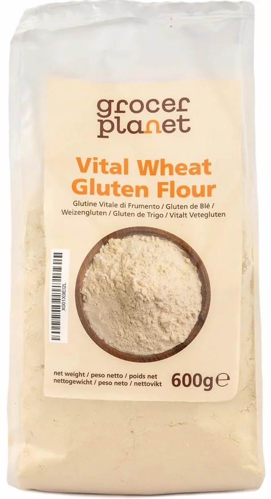Grocer Planet Gluten de Trigo 600g Preparación Productos Horneados Seitán Proteínas