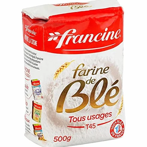 Francine Harina de Trigo T45 500 g Lote de 8 4 kg