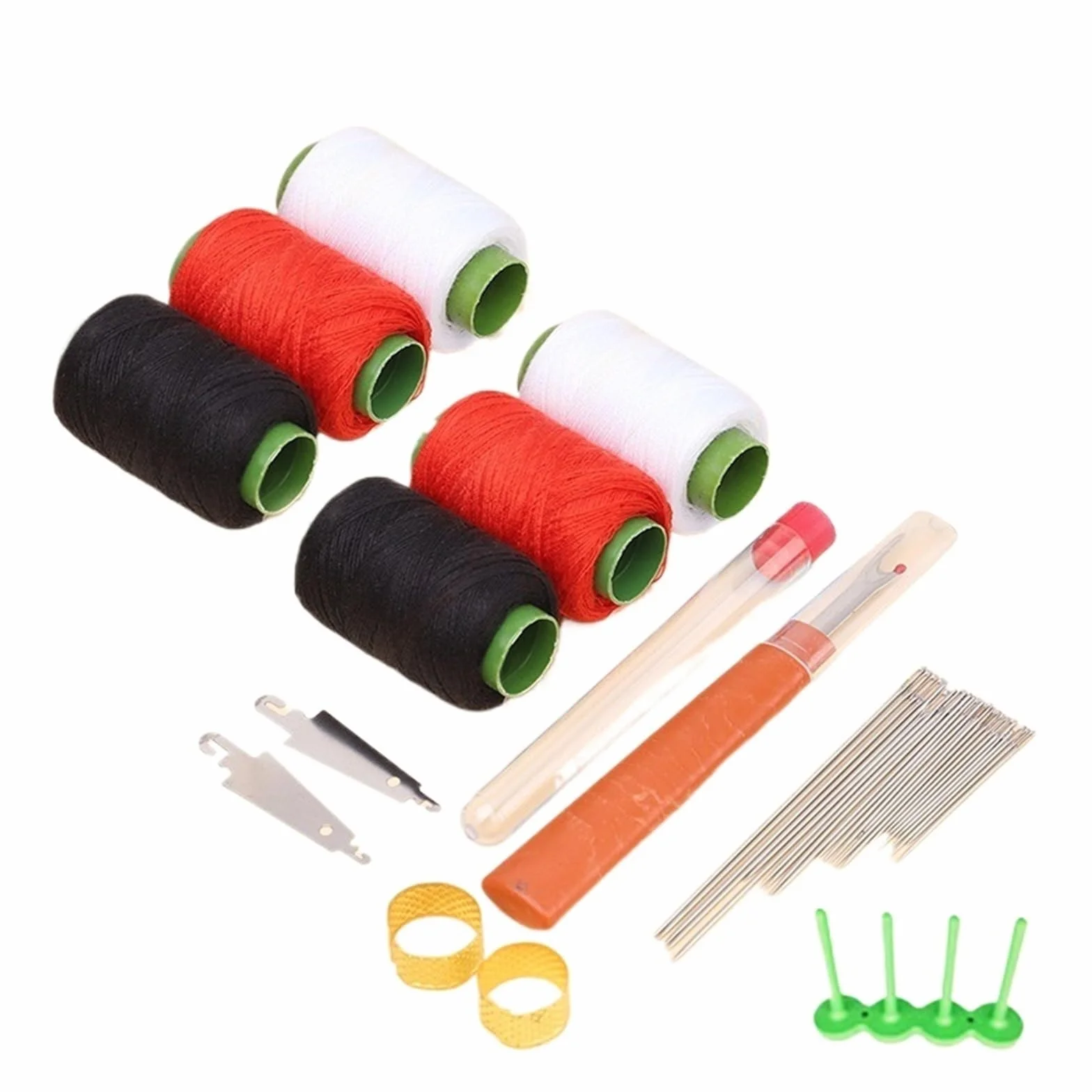 Kit Costura Conjunto de herramientas portátil compacto for principiantes y profesionales, agujas hilo, costura artesanal DIY para el hogar(43pcs set)