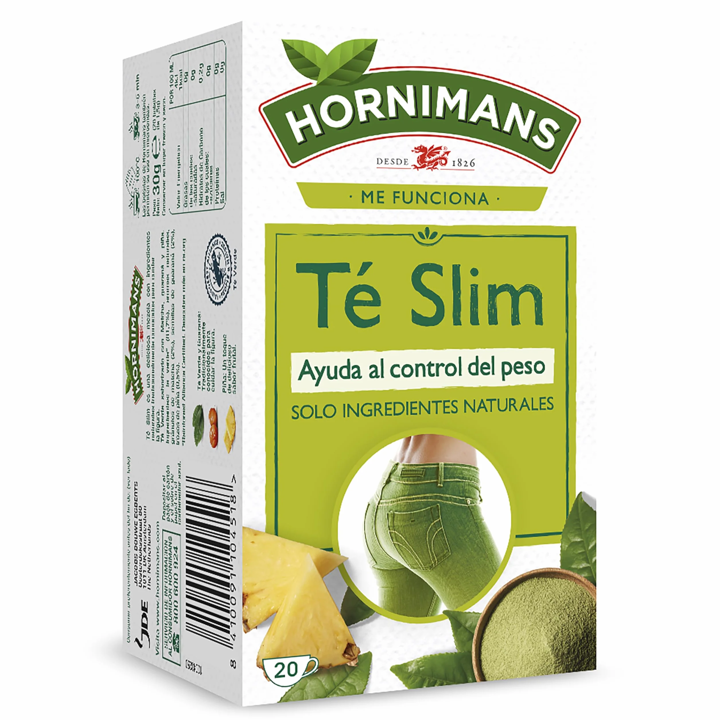 Hornimans Té Slim con Té Matcha 100% Naturales 20 bolsitas