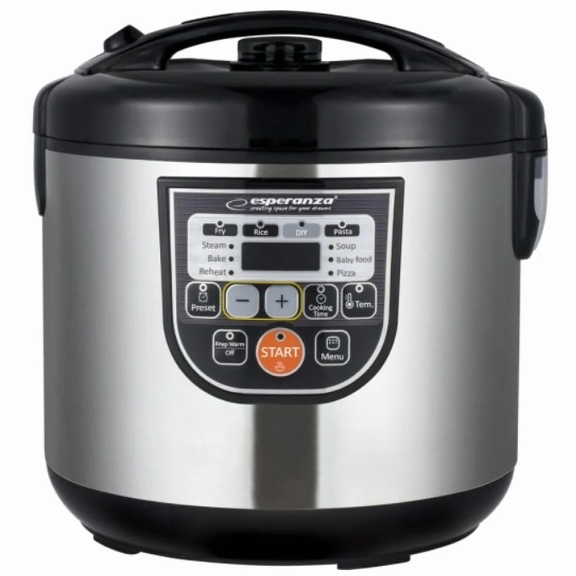 Esperanza EKG011 Multi Cooker 5 L 860 W Black Stainless Steel