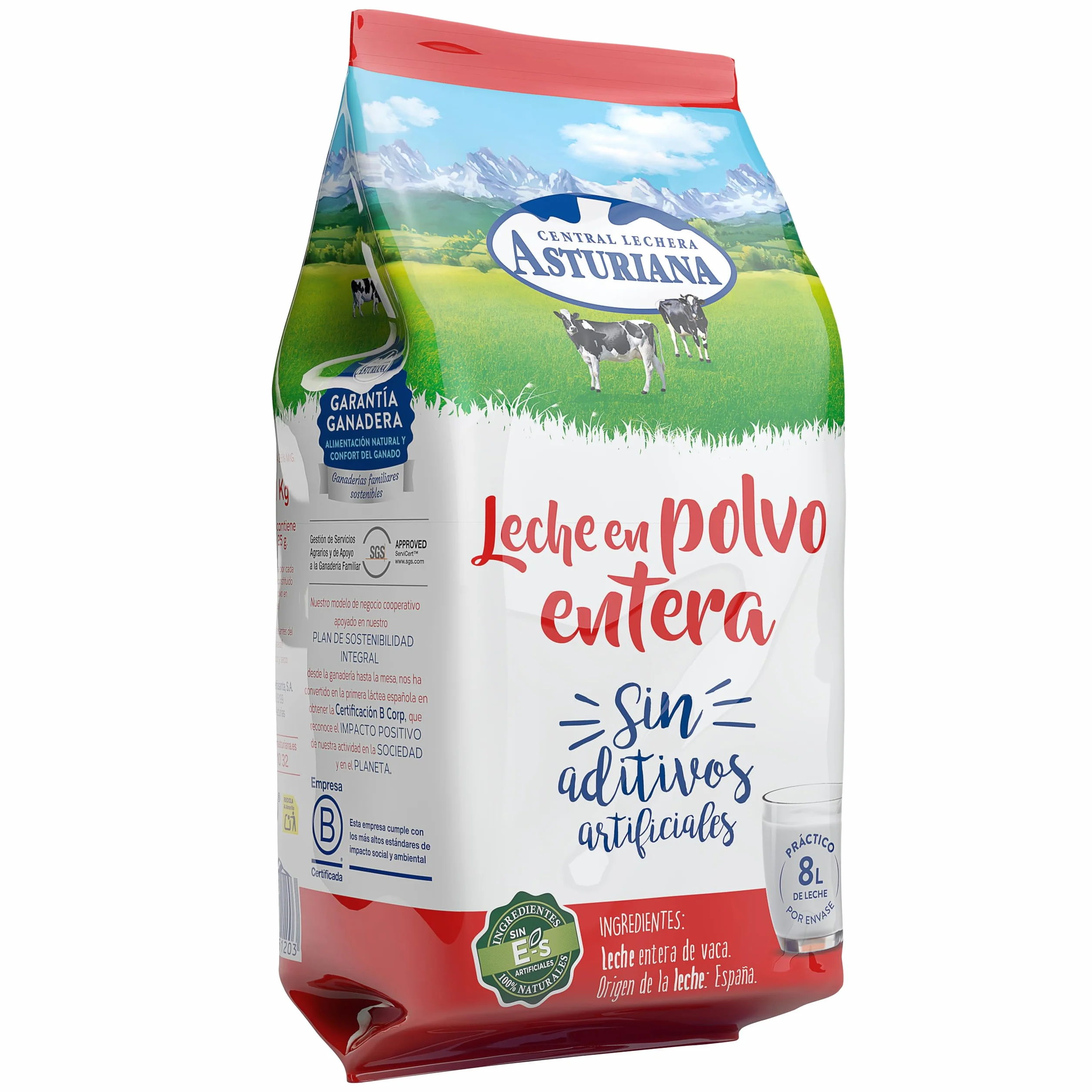 Central Lechera Asturiana Leche en Polvo Entera 1kg
