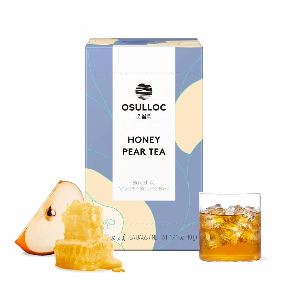 Osulloc Té de pera con miel premium Jeju bolsitas 20 unidades 30 g