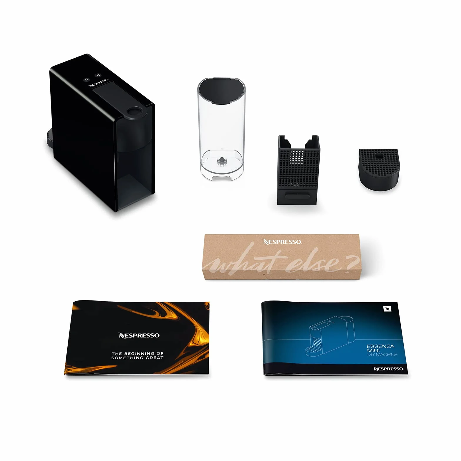 Krups Nespresso Essenza Mini Cafetera de cápsulas, 1260 vatios, 0.6 litros, negra