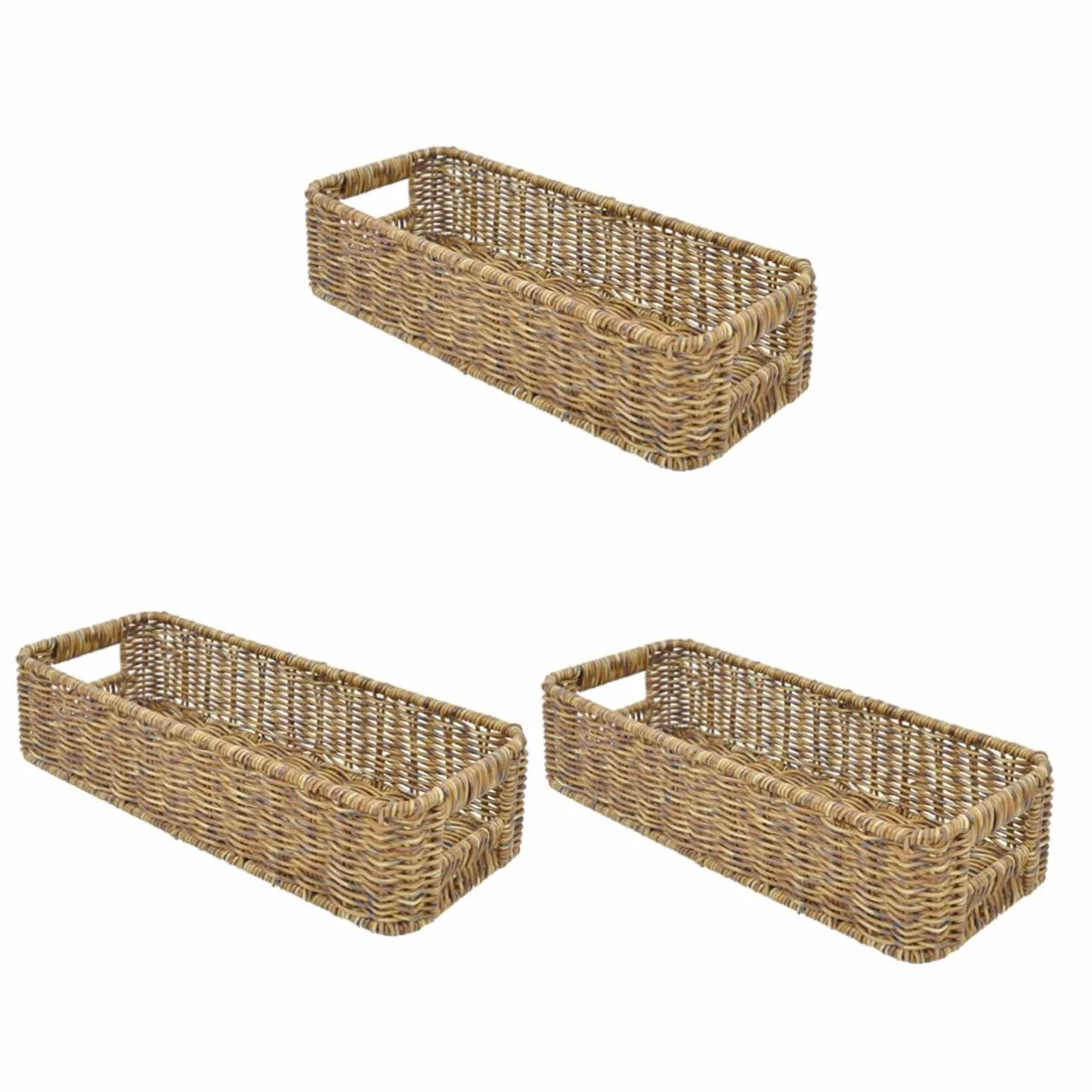 Cabilock 3 Unidades De Tarros De Condimentos Caja De Almacenamiento Escurridor De Platos Estante Para Dormitorio Cesta Contenedores Básculas Cocina Tejido Cajón Tapa