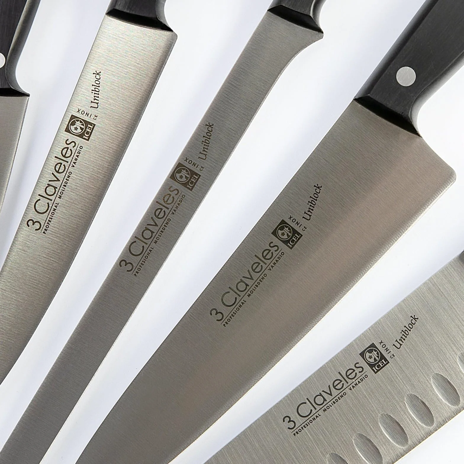 3 Claveles Uniblock Cuchillo jamonero 30 cm 12 pulgadas