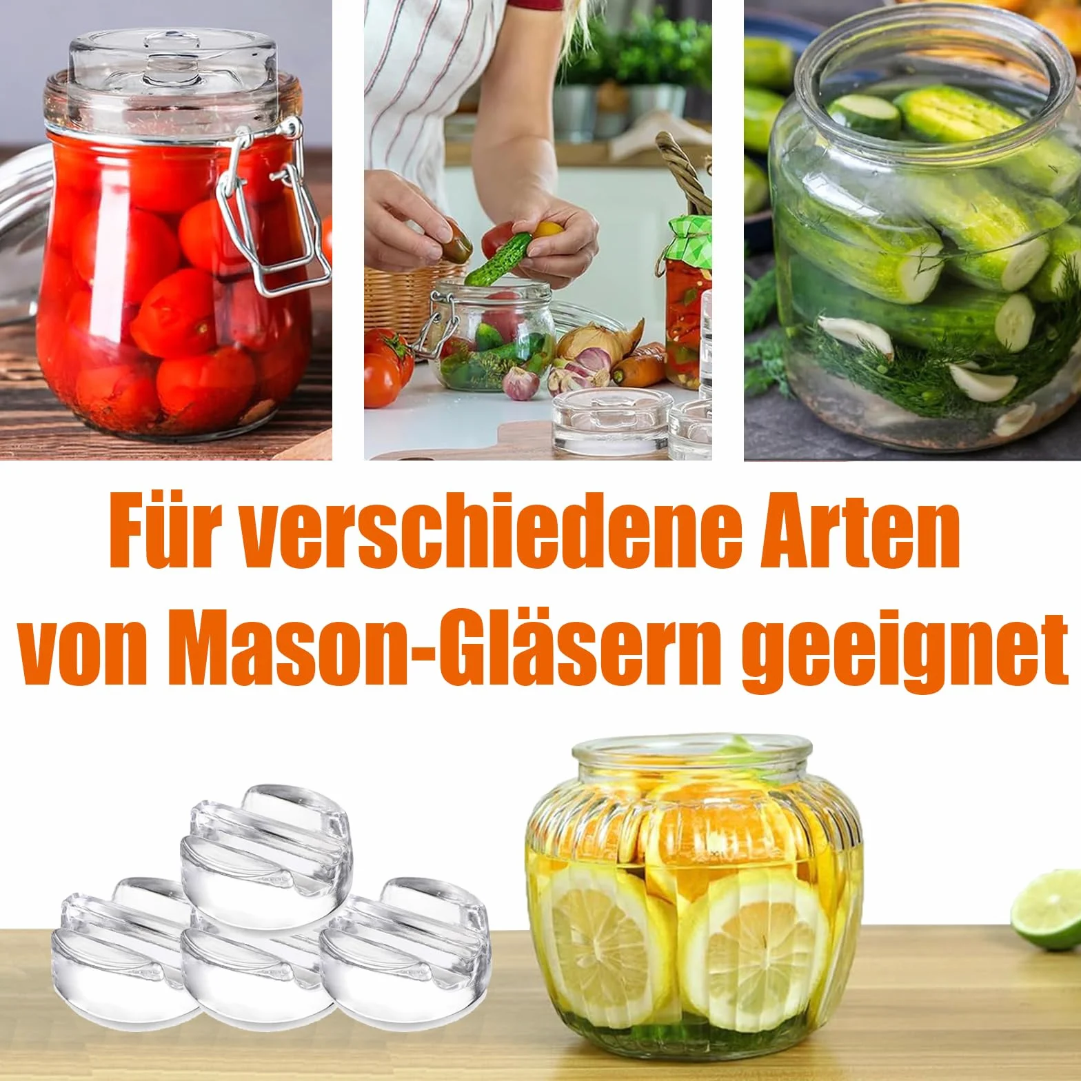 Pesos de Fermentación, 4 Piezas Pesas de Fermentación, Pesas para Tarros de Conserva de Pepino, Pesos de Fermentación Peso Diámetro 7 cm, Pesas de Vidrio de Fermentación para Fermentar Chucrut
