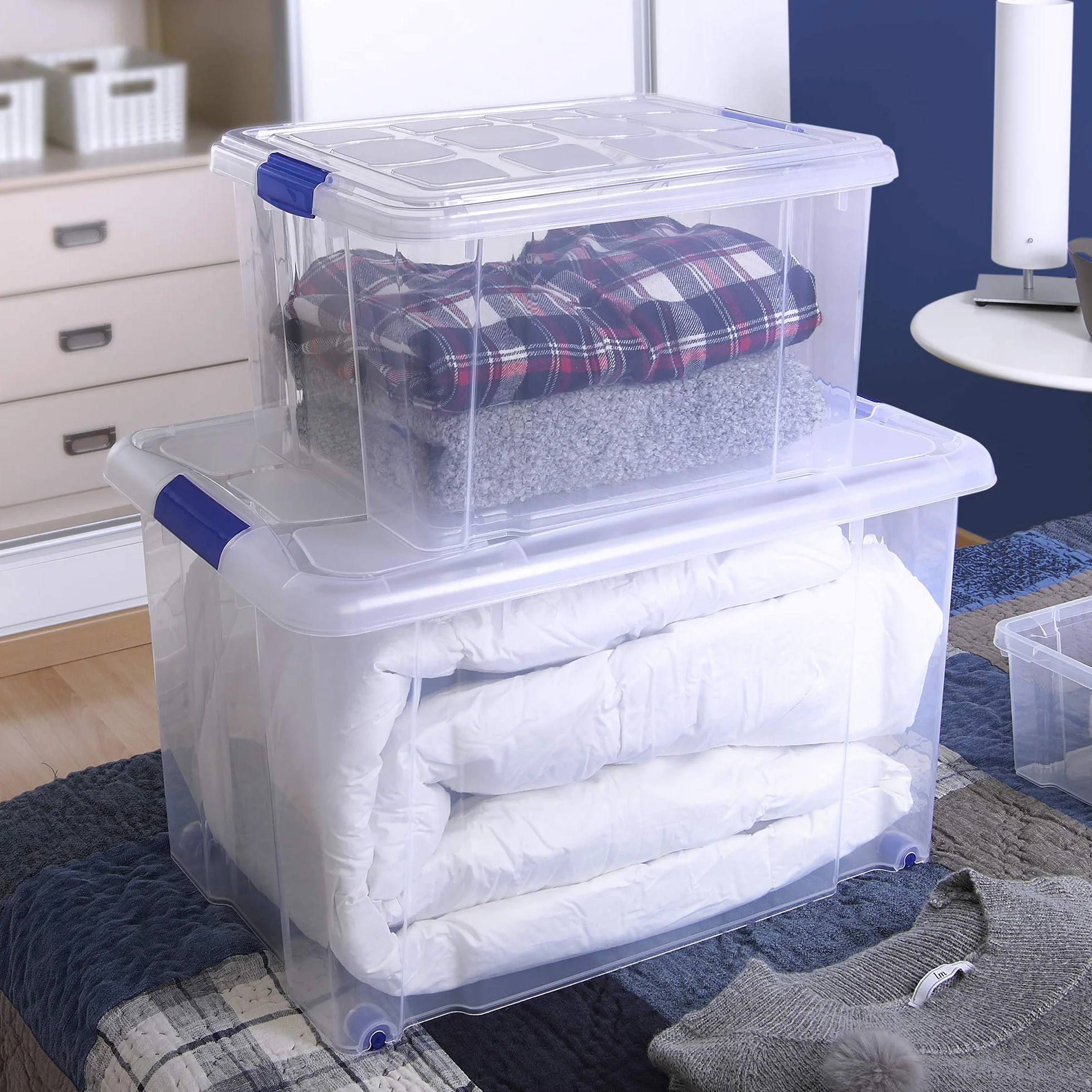 PLASTIC FORTE Caja de almacenamiento transparente 16 Litros