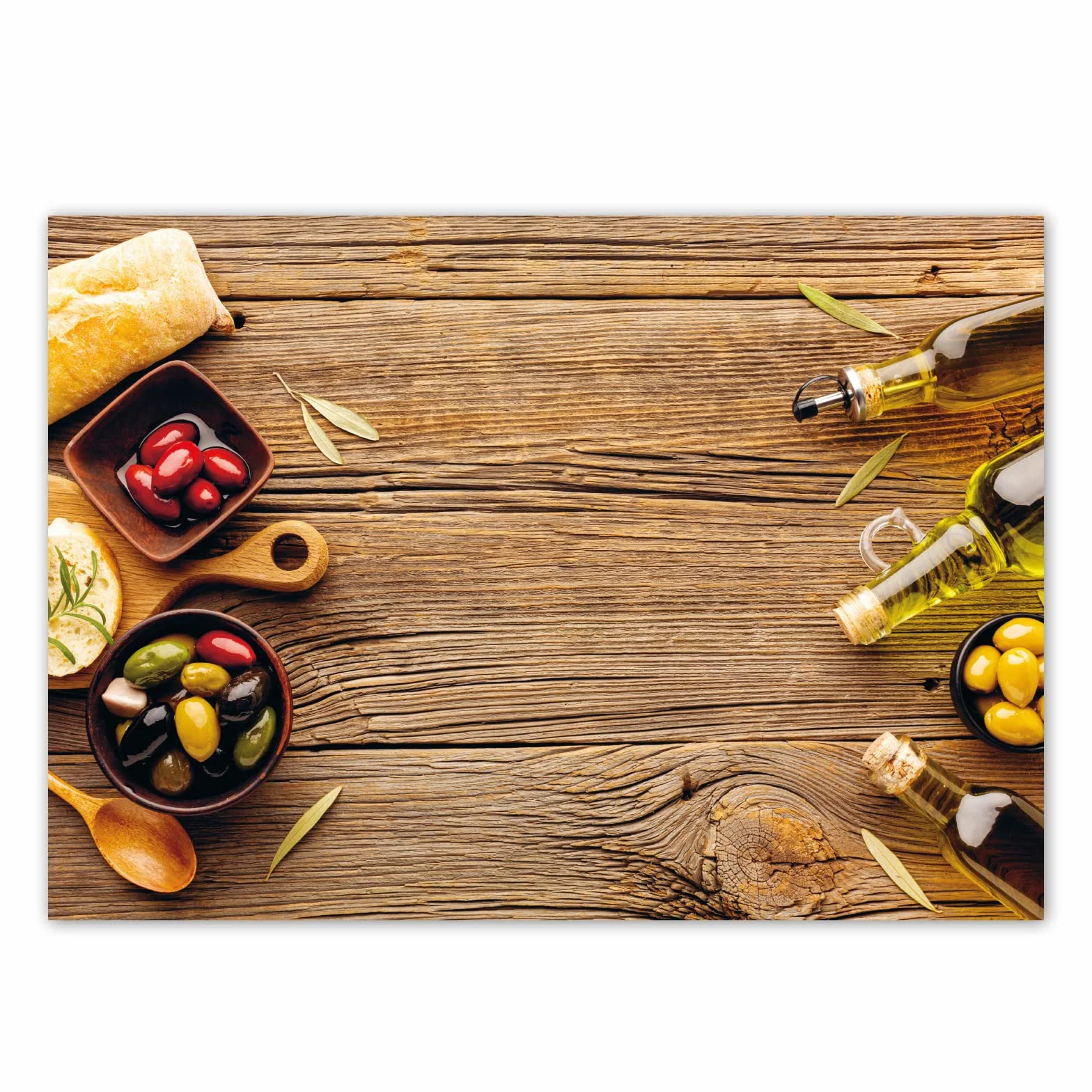 Primus Print - Manteles individuales de papel para restaurante y gastronomía - Mexicanos Italianos Pizzería Asia Griego, varios motivos - A3 (griego, aceitunas, 500)