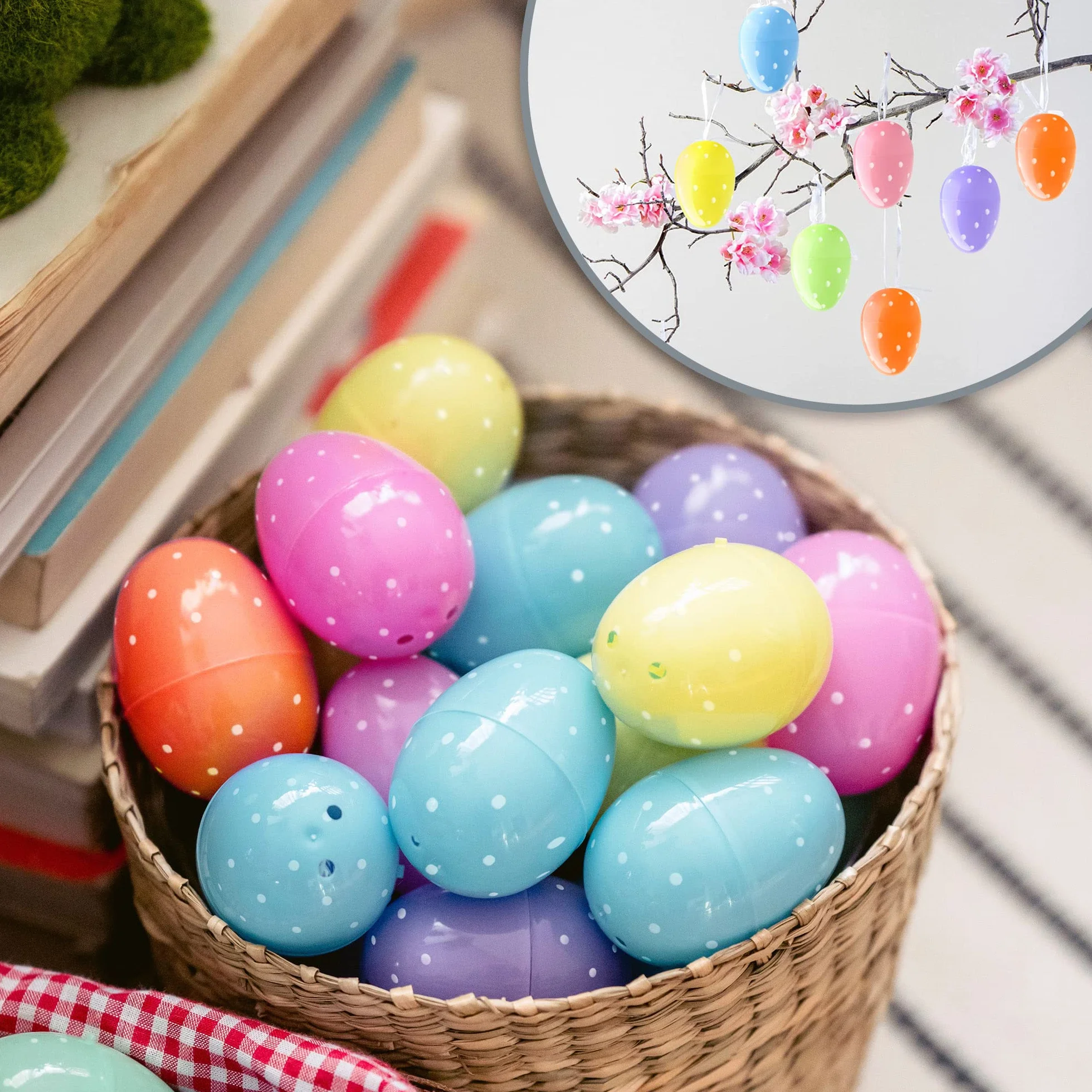 Huevos de Pascua rellenables de plástico 24 unidades com-four®