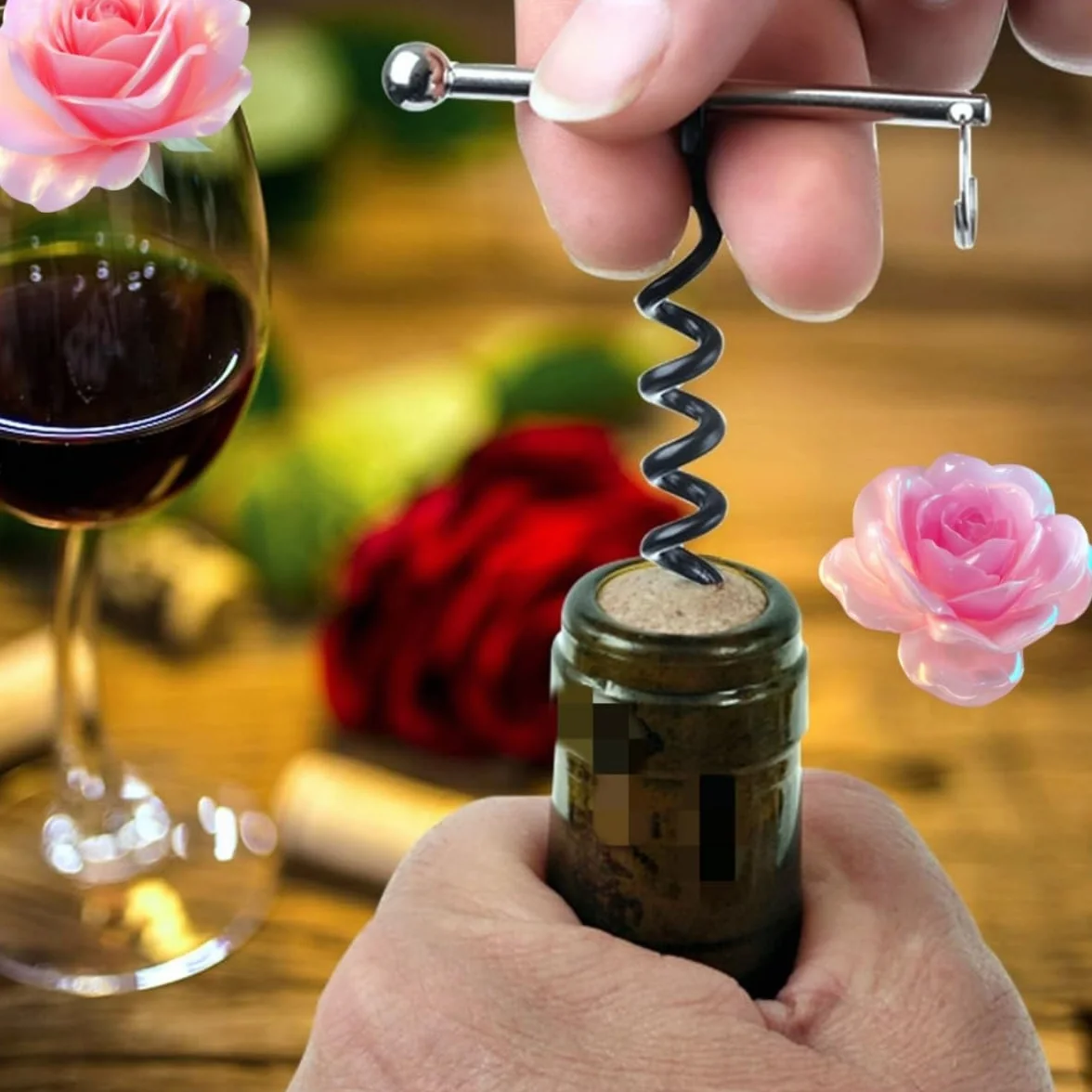 Sacacorchos Llavero,2 Pack Sacacorchos de Vino Llavero,Abridor de Botellas de Acero Inoxidable Portátil para Vino y Cerveza,Abrebotallas para Camareros,Picnic,Camping y Fiestas