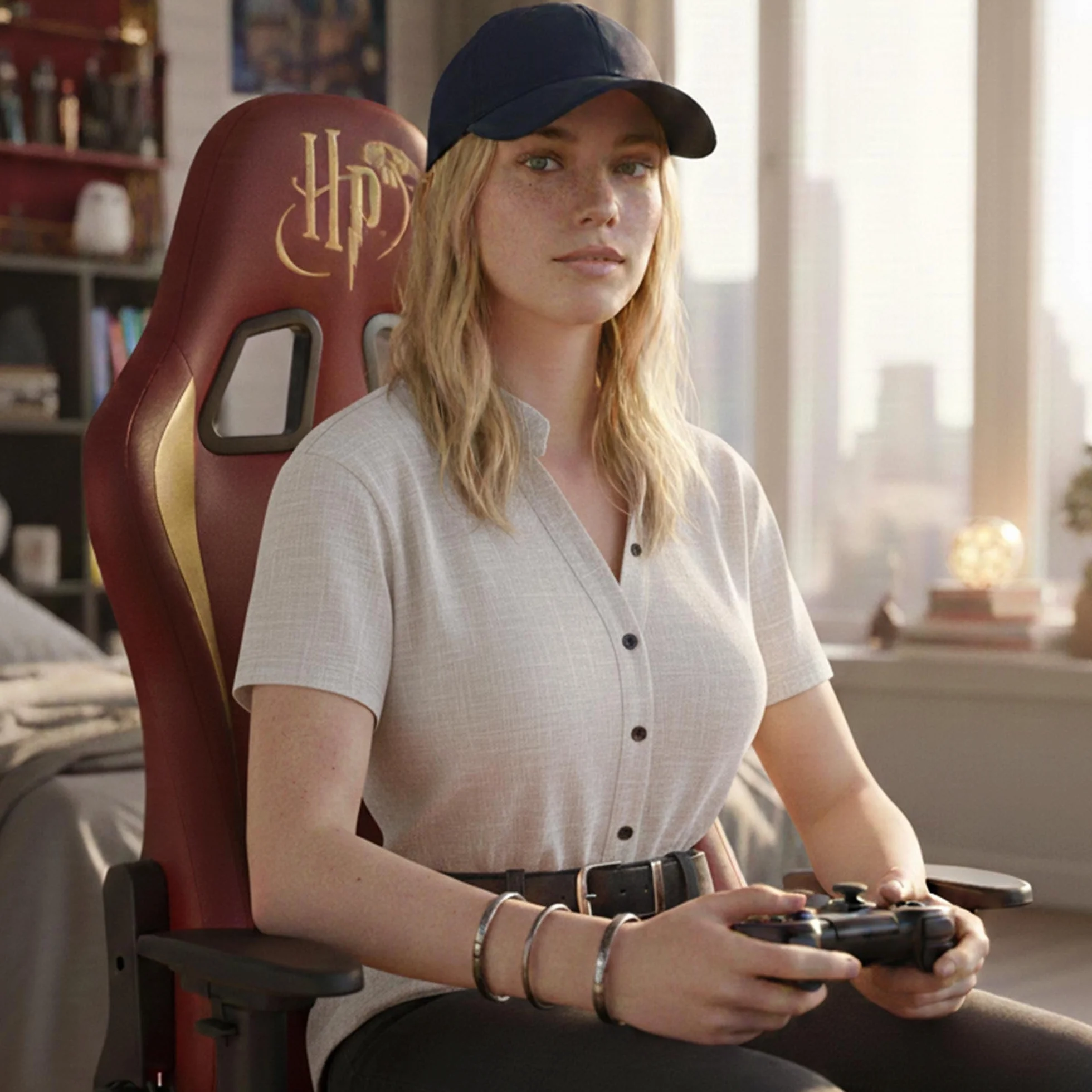 Subsonic - Harry Potter - Silla Gaming Ergonomica Respaldo/Asientos Ajustables - Silla De Oficina Gamer para Adultos con Licencia Oficial (Windows 8)