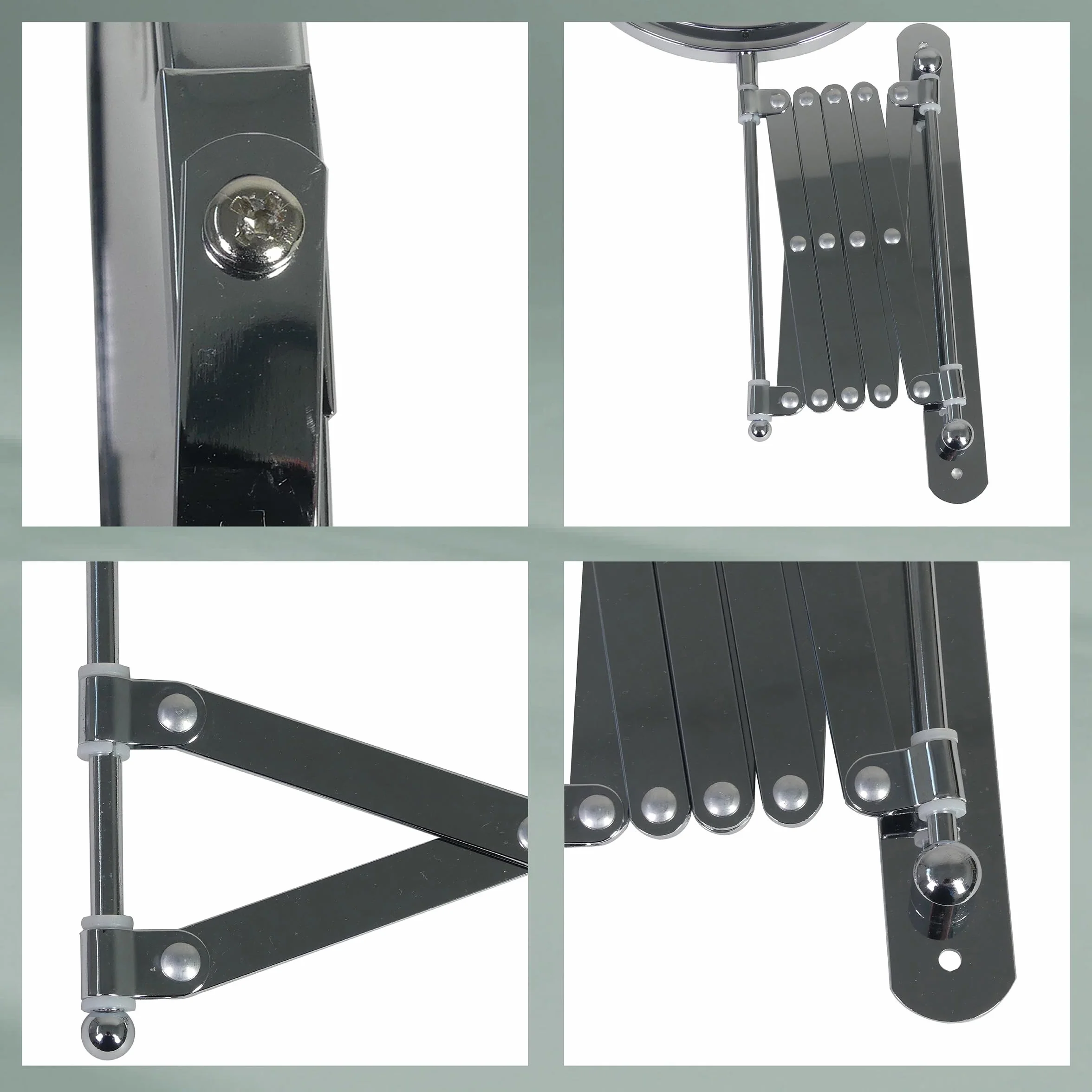kela Espejo cosmético de pared con aumento AVITA 16 cm 1/5 veces metal cromado