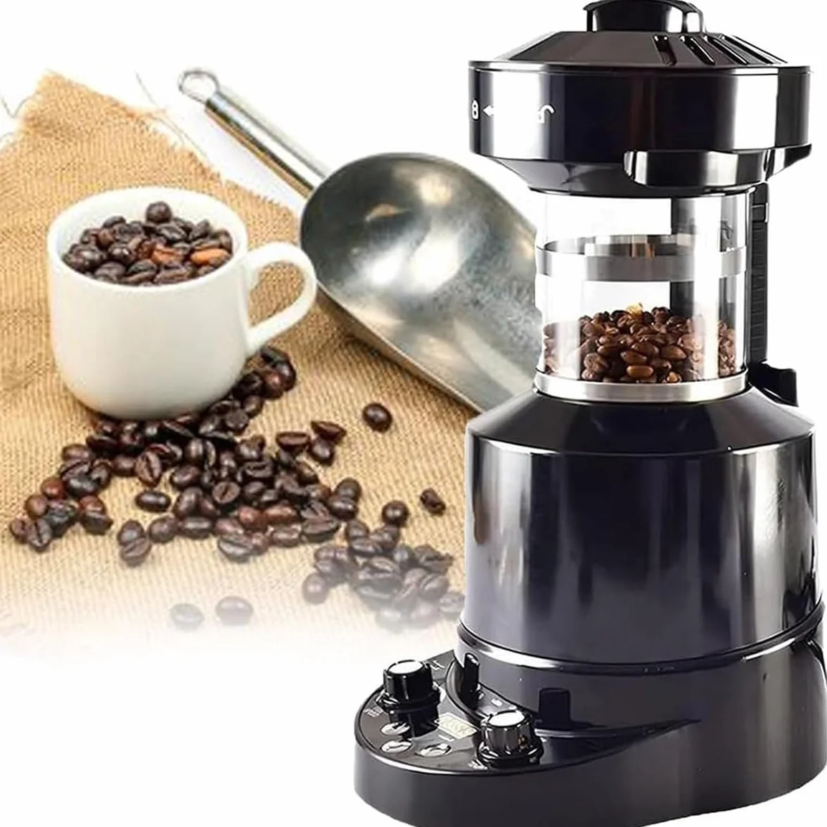 Máquina de tostador de café eléctrica comercial con temperatura ajustable