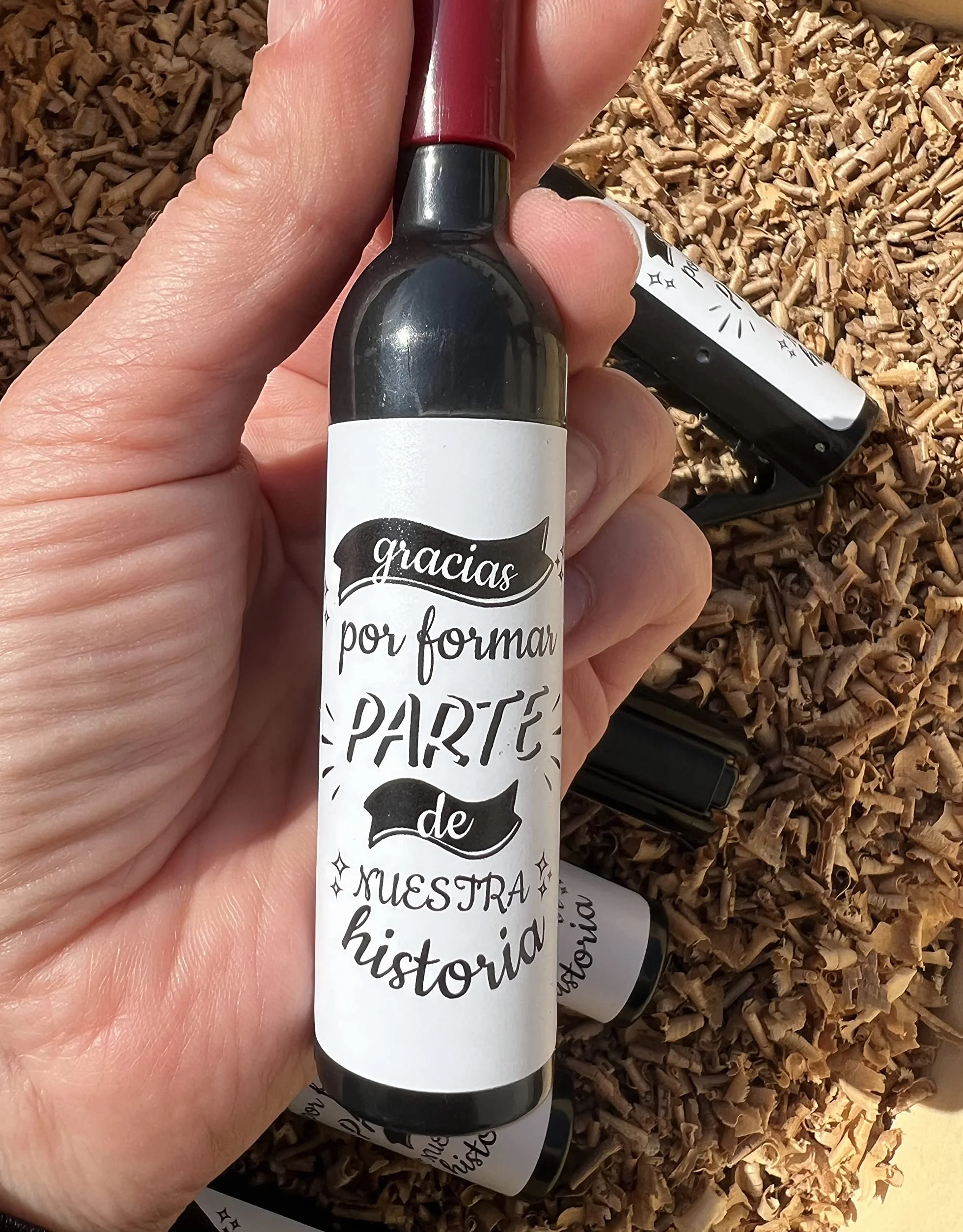 Pack de 25 Sacacorchos Magnéticos con Mensaje - Saca Corchos para Botellas Vino - Regalos Bodas Comuniones Bautizos