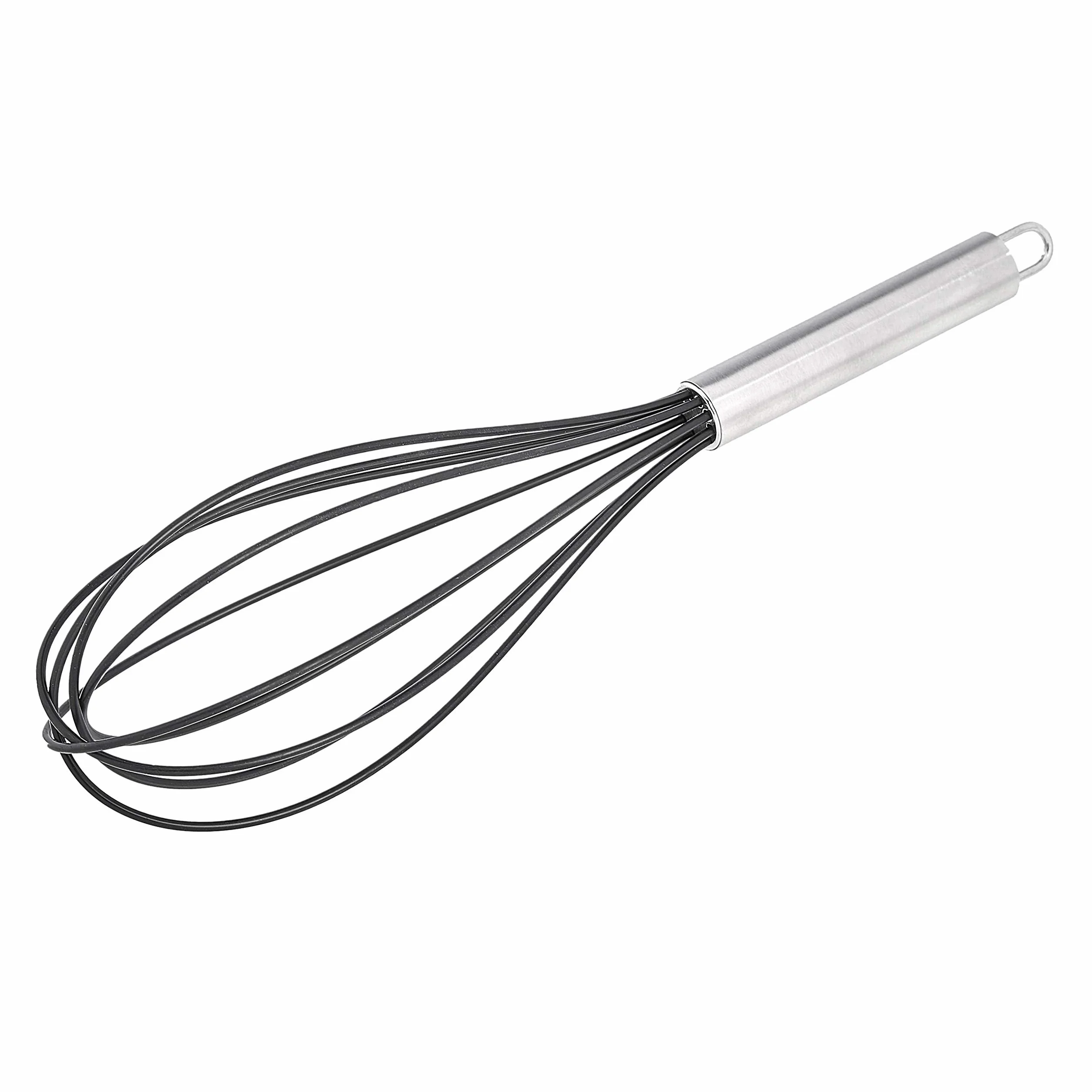 Amazon Basics Batidores de Acero Inoxidable 20.3 25.4 30.5 cm Negro