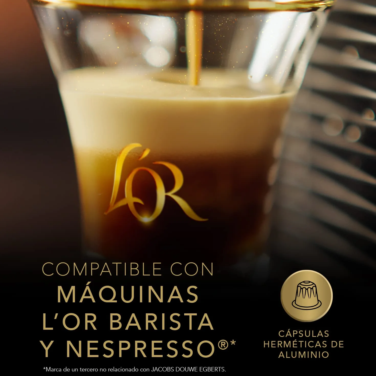 L'OR Cápsulas de Café Ristretto Intensidad 11 50 Cápsulas Compatibles Nespresso