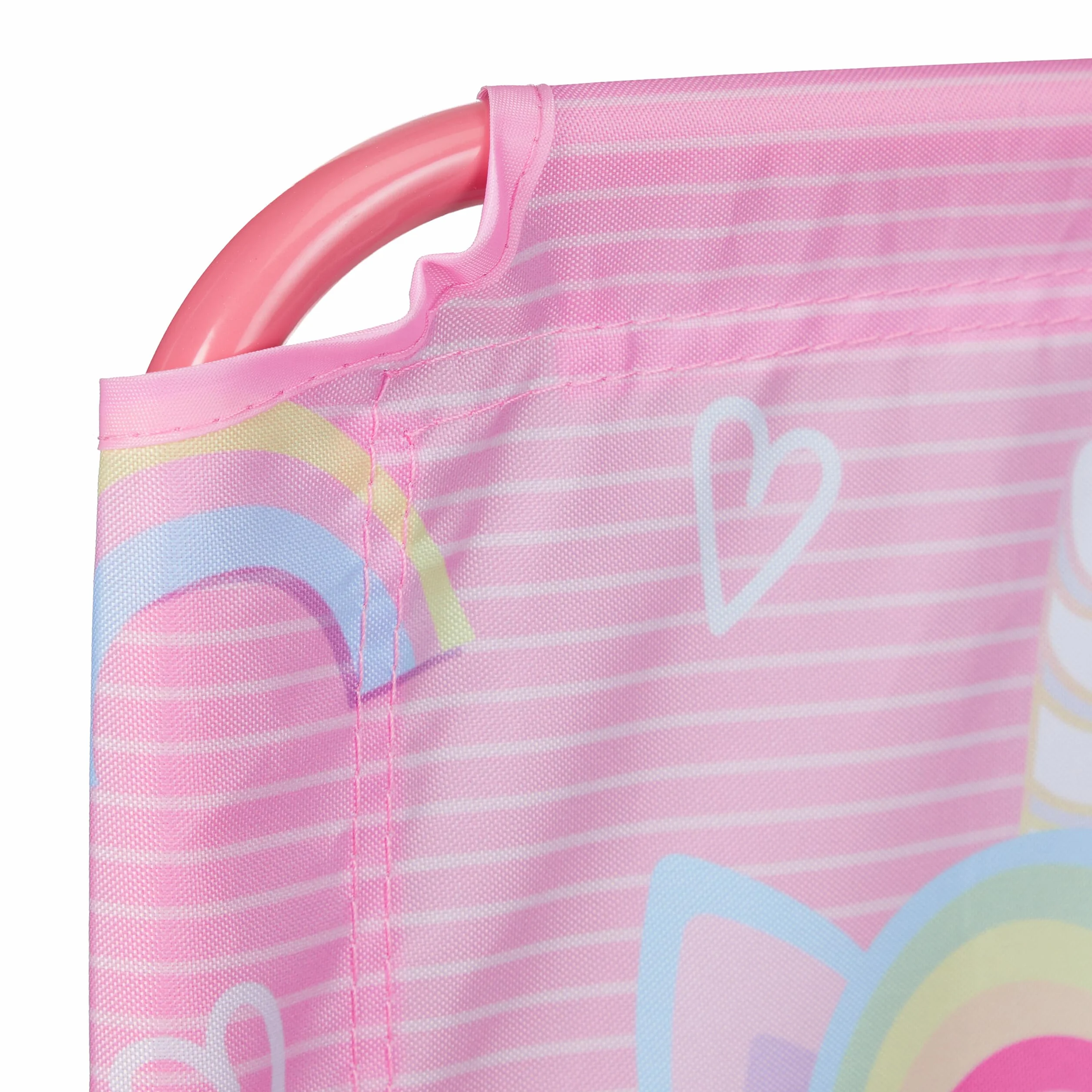 Relaxdays Silla Infantil Plegable Camping Unicornio 51,5x36x37,5 cm Asiento Pícnic Multicolor