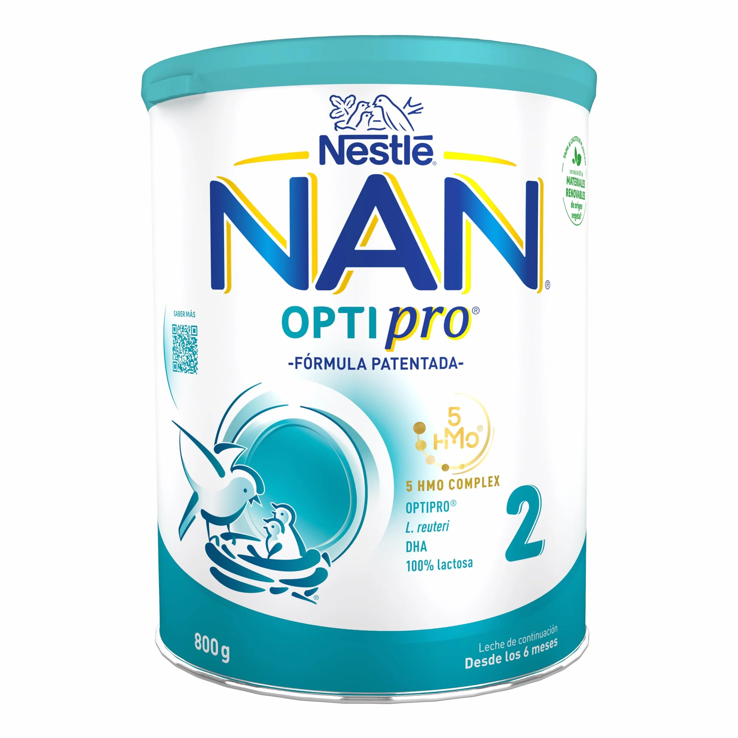 Nestlé NAN OPTIPRO 2 Leche de continuación en polvo 800g