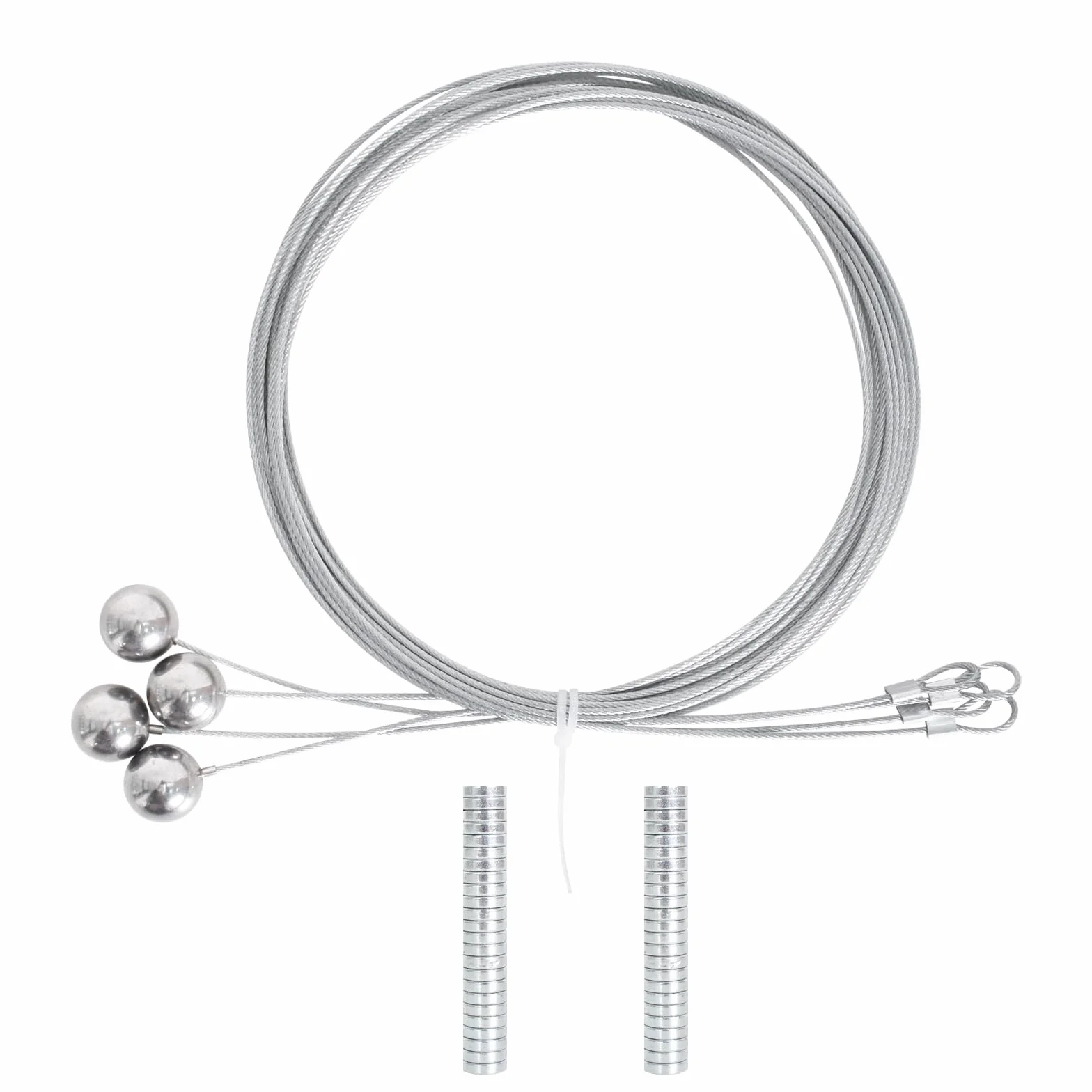 Cuerda Para Colgar Fotos 4 Piezas Cable Para Colgar Foto Con 48 Imanes, 2m*1.5mm Cable Acero Colgar Fotos Cable Acero Colgar Fotos De Expositor Cable De Acero Inoxidable Para Fotos Alambre Fotográfico