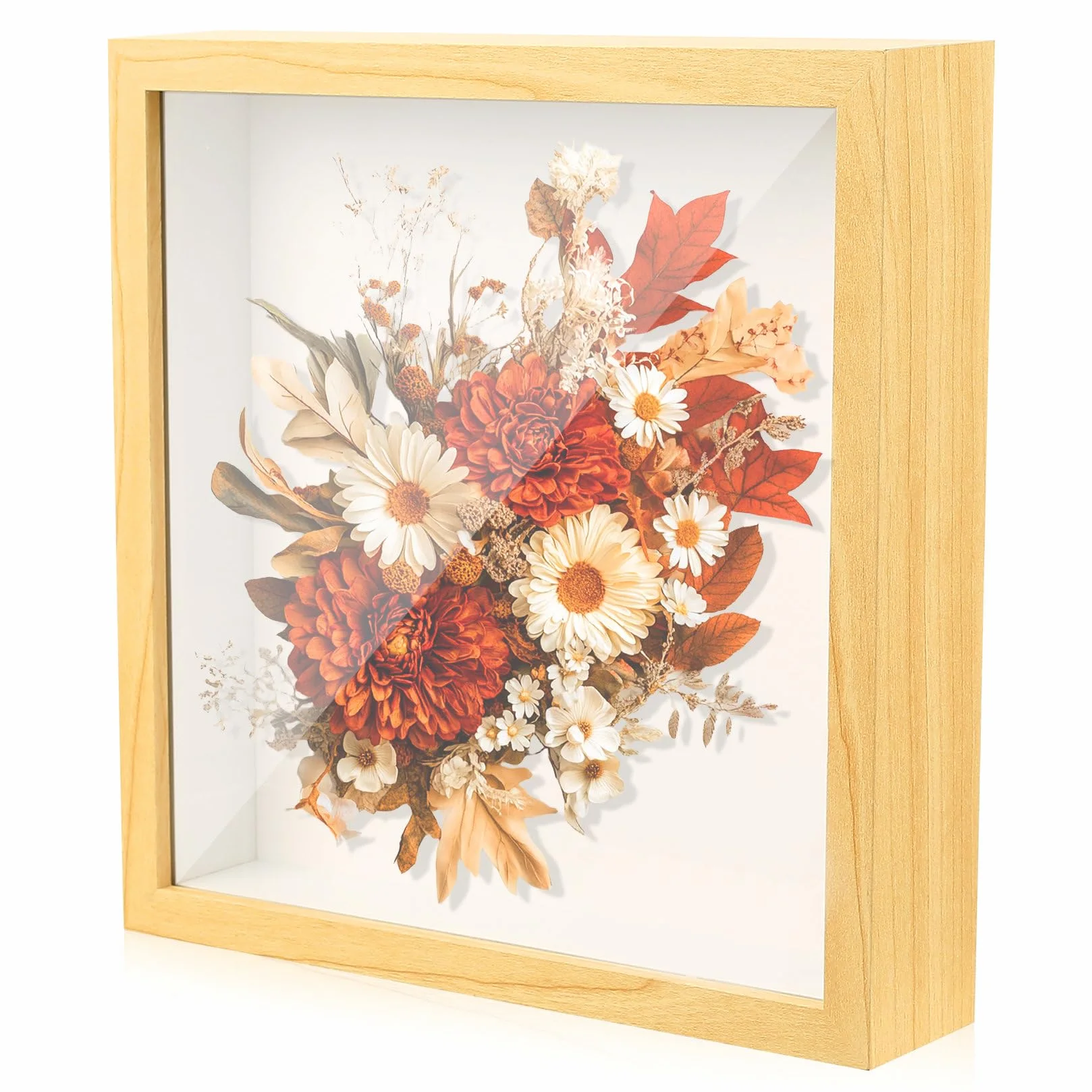 Marcos de Fotos 3D con Profundidad 20,3 x 25,4 cm para Rellenar Flores Arte DIY