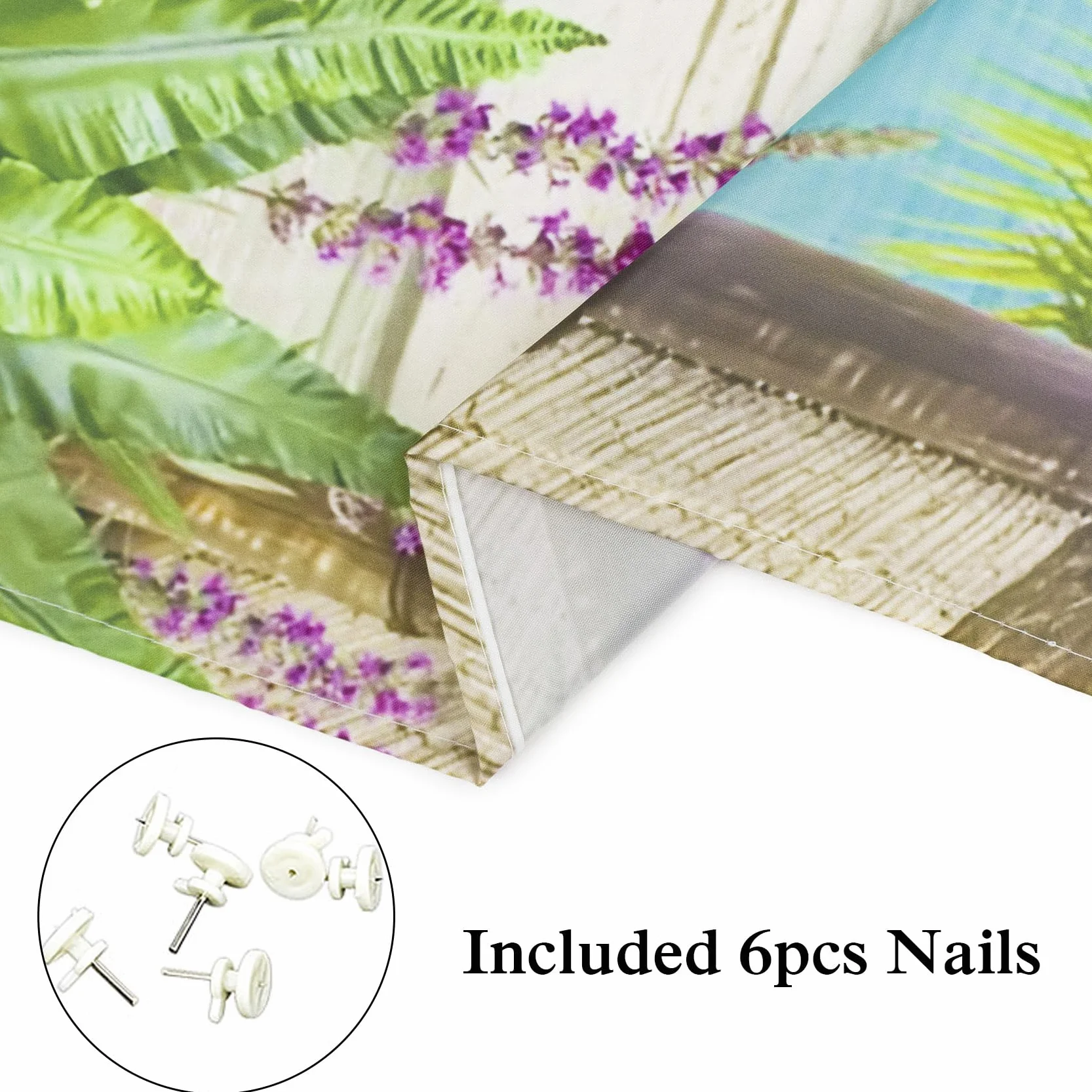 Tapiz de Pared Océano turquesa 200x150cm Colgar Pared Playa Tela Paisaje Isla Tropical Decoración Sala Dormitorio