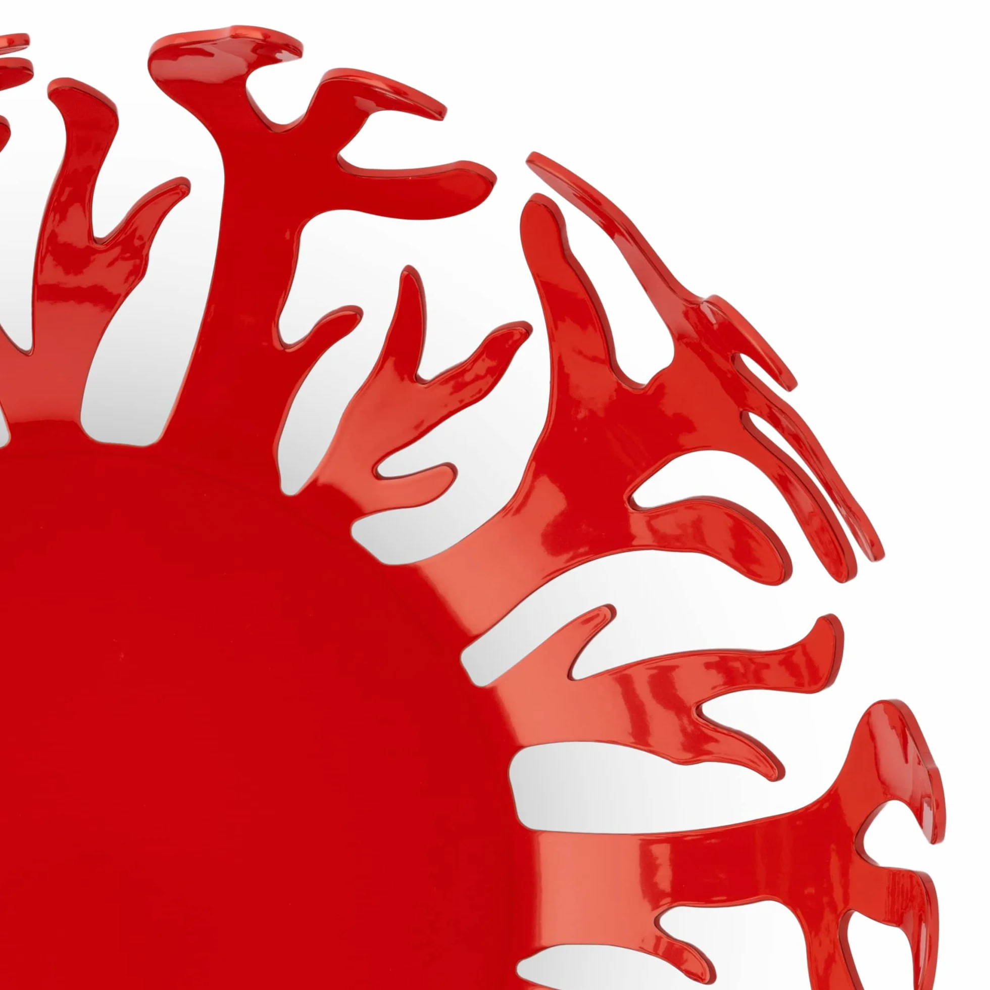 Alessi ESI01 29 R o - Frutero de acero, color rojo, Ø29cm