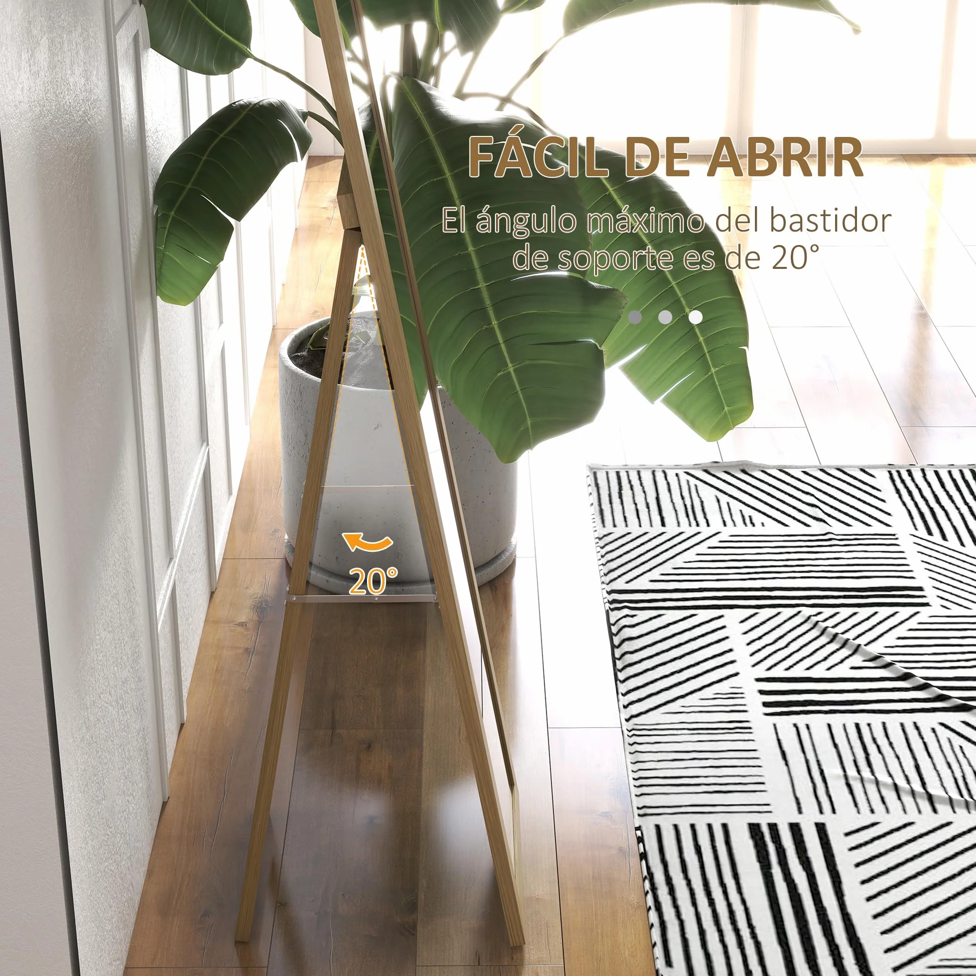 HOMCOM Espejo de Pie Cuerpo Entero 157x37 cm, Espejo de Cuerpo Entero con Soporte, 3 Formas de Uso, Independiente, Montaje Pared y Apoyado, para Salón, Entrada, Dormitorio, Roble